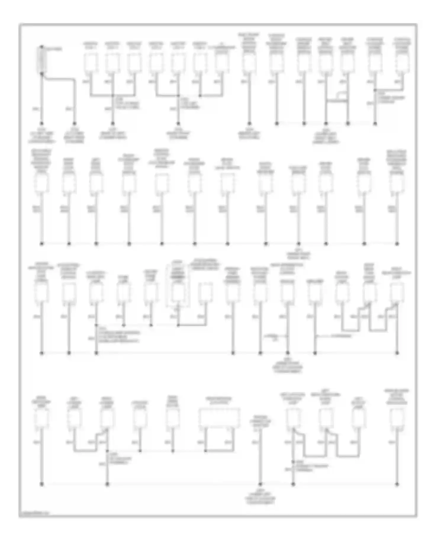 XL7 Suzuki I (1998-2009): Ground distribution circuit (1 of 2)