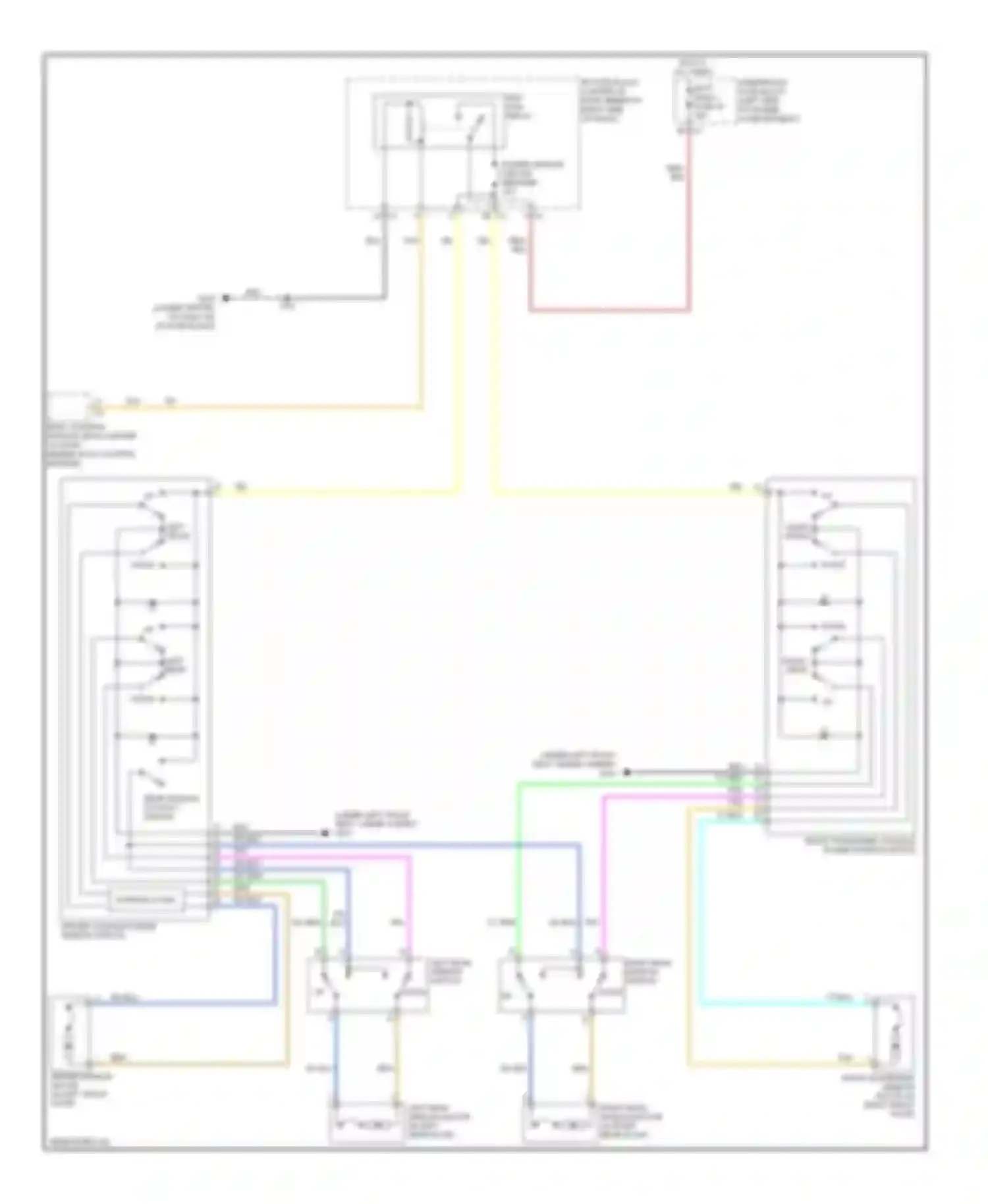 XL7 Suzuki I (1998-2009): Power windows circuit