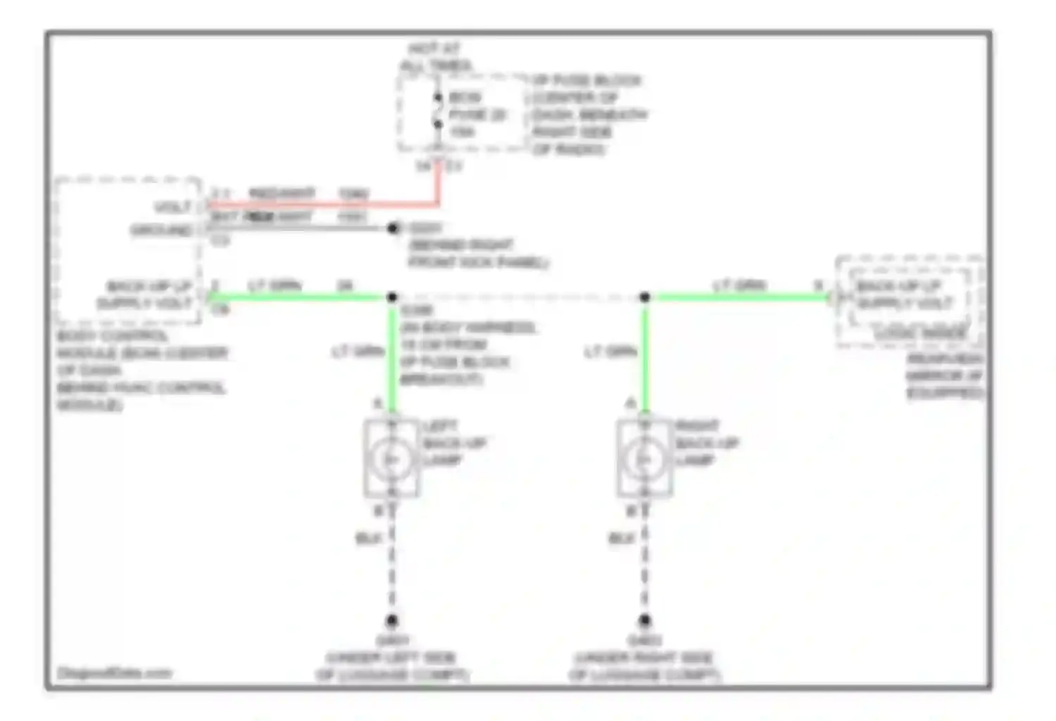 Wiring diagram 3 1 bat pos volt ground for Suzuki XL7 I (1998-2009) (1 of 1)