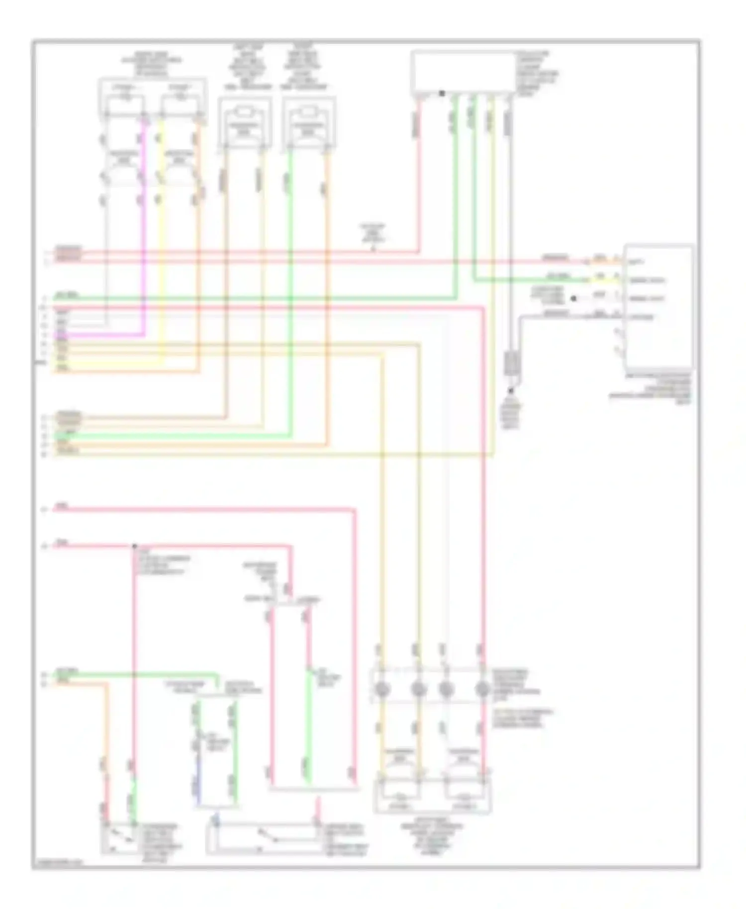 Wiring diagram inflatable restraint steering wheel module coil for Suzuki XL7 I (1998-2009) (2 of 2)