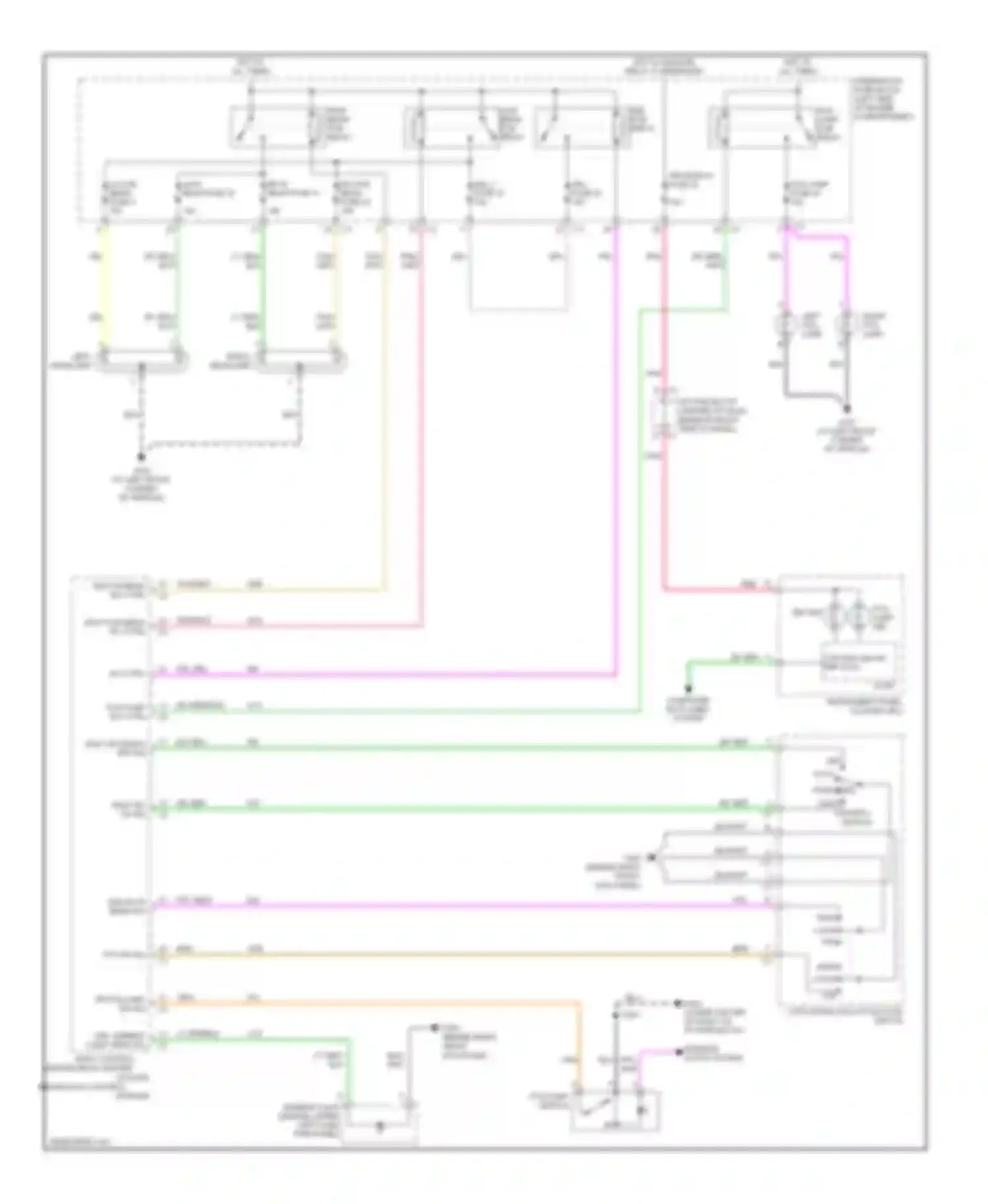 Wiring diagram hot w/ ign main relay 31 energized for Suzuki XL7 II (2006-2009) (4 of 6)