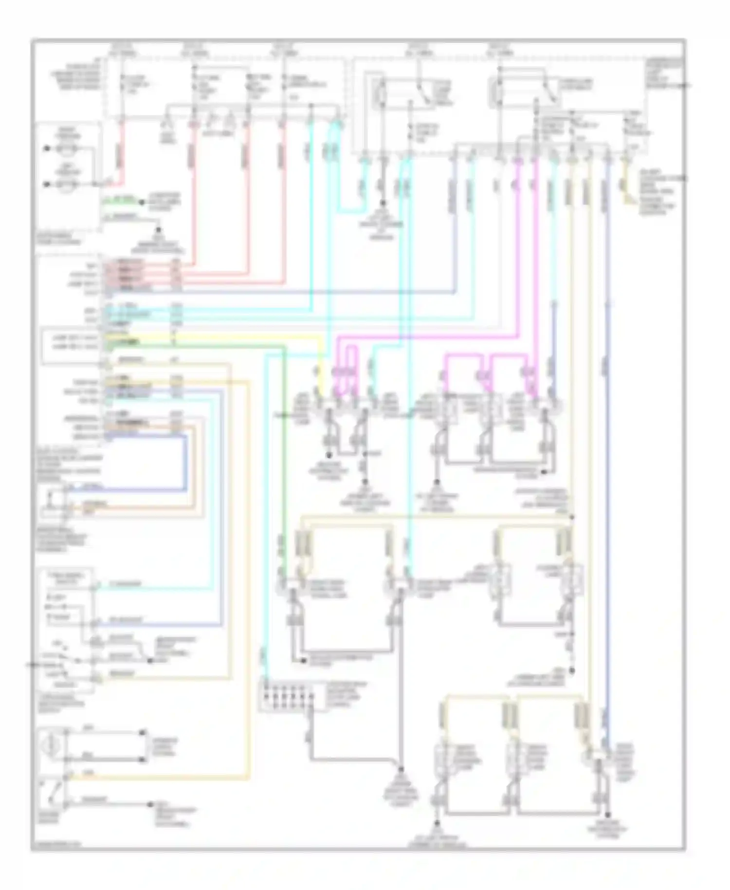 Wiring diagram (in body harness, 19 cm from for Suzuki XL7 II (2006-2009) (1 of 1)