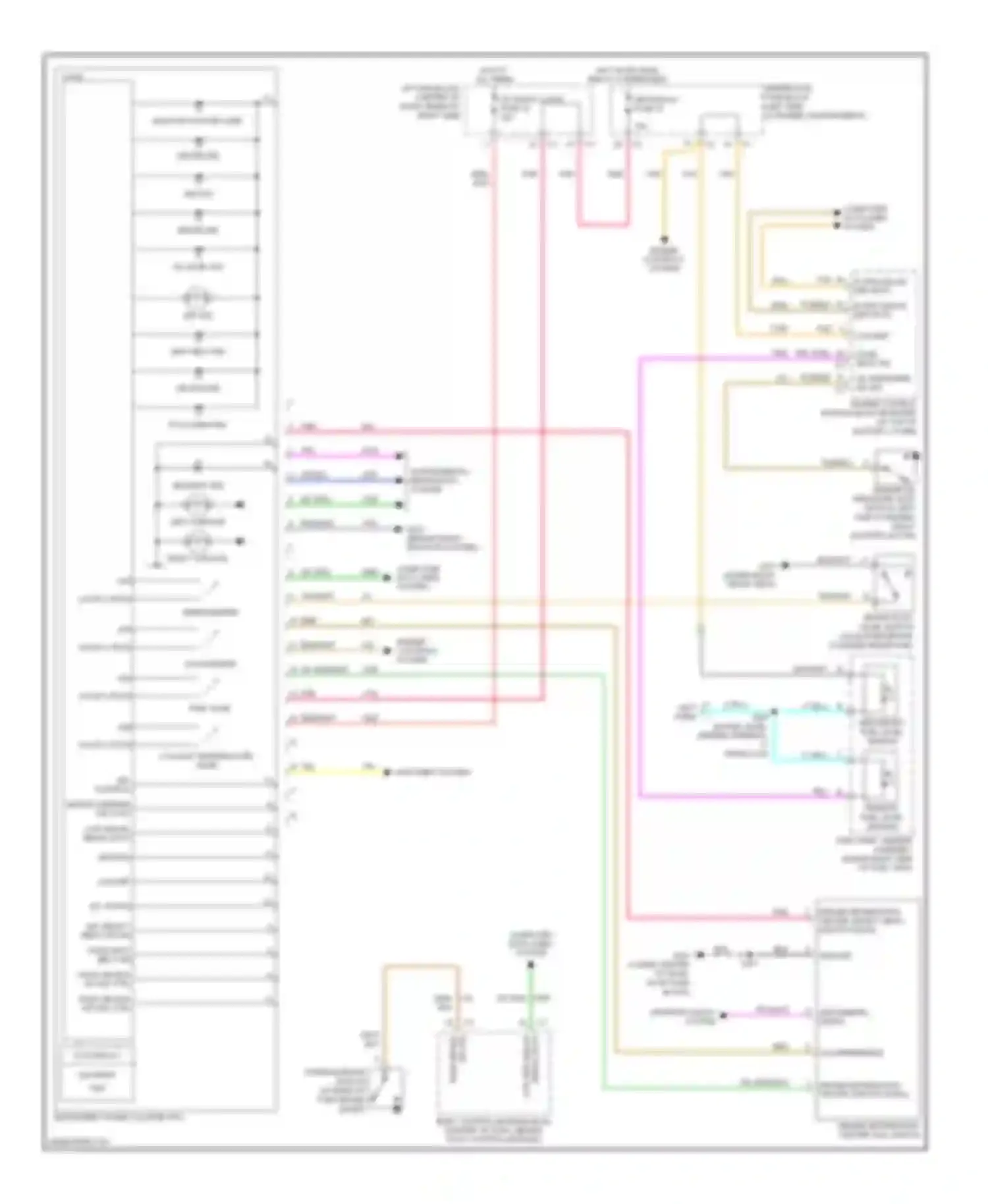 Wiring diagram lcd display for Suzuki XL7 II (2006-2009) (1 of 1)