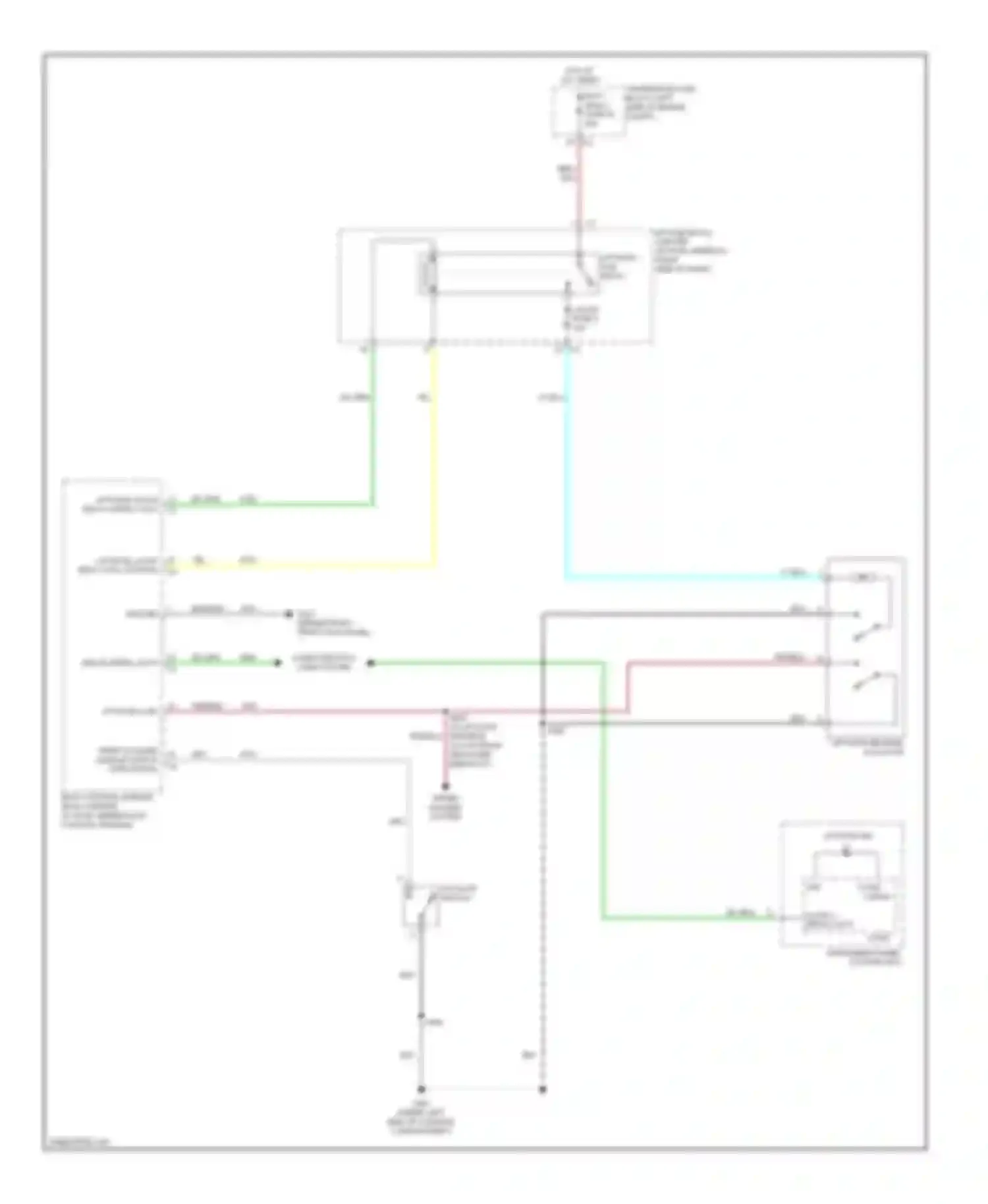 Wiring diagram liftgate pcb relay for Suzuki XL7 II (2006-2009) (2 of 2)