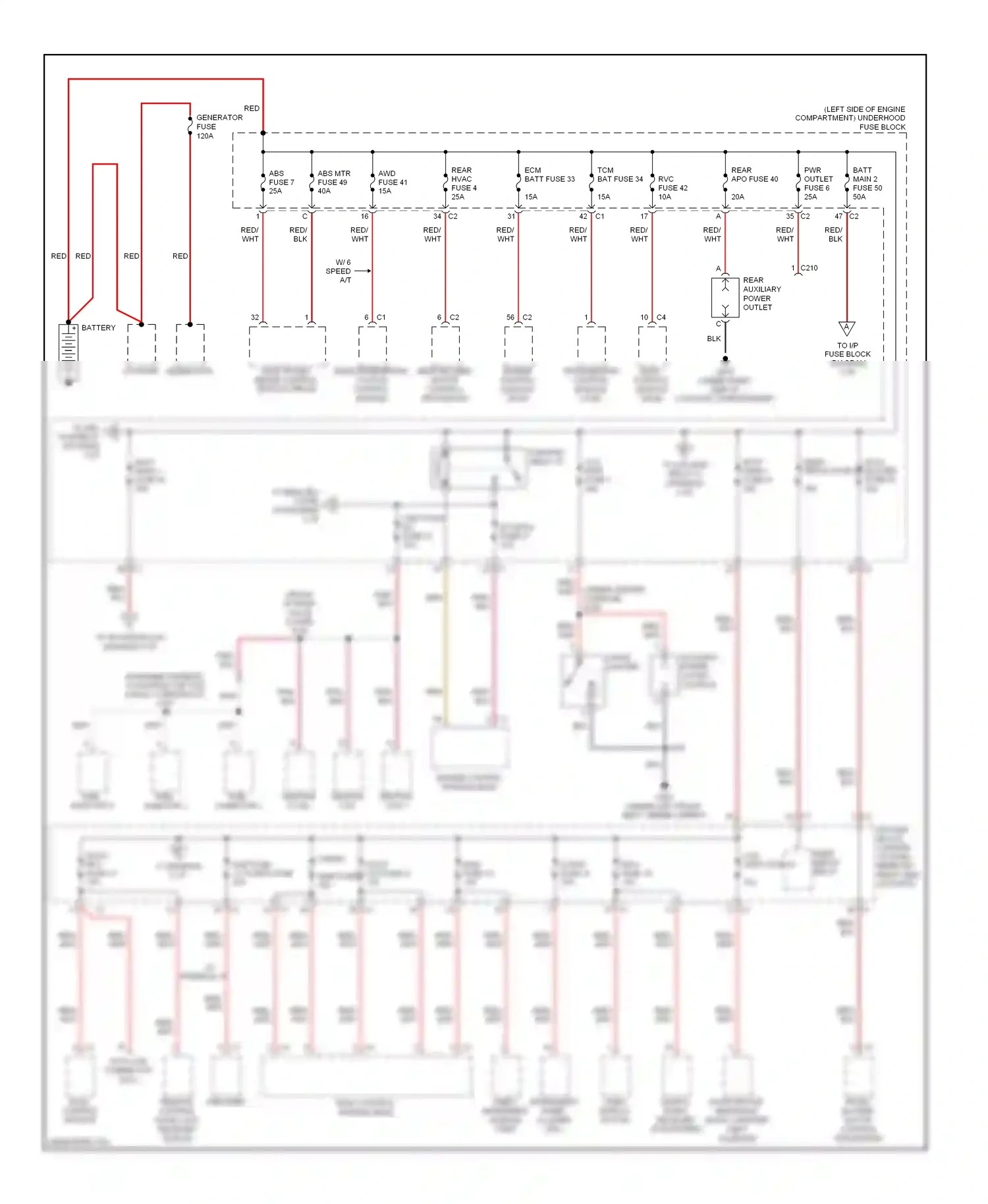 Suzuki XL7 II (2006-2009) processor wiring diagram  (1 of 1)