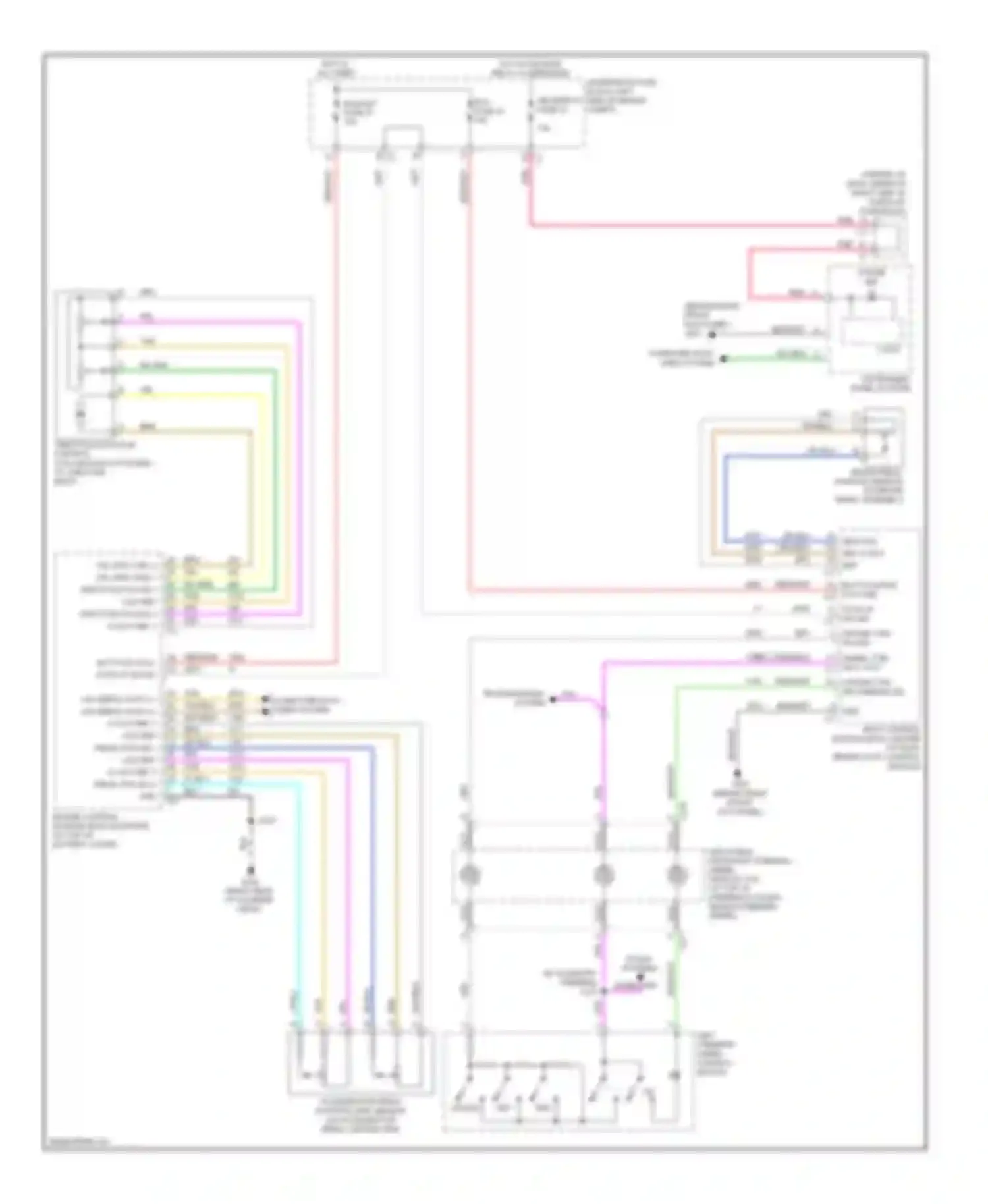 Wiring diagram sound systems for Suzuki XL7 II (2006-2009) (1 of 2)