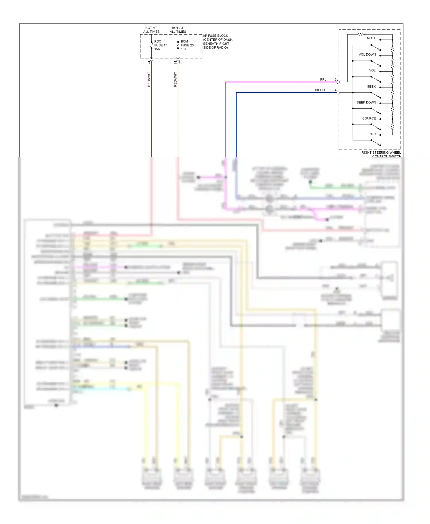 Suzuki XL7 II (2006-2009) source wiring diagram  (1 of 2)
