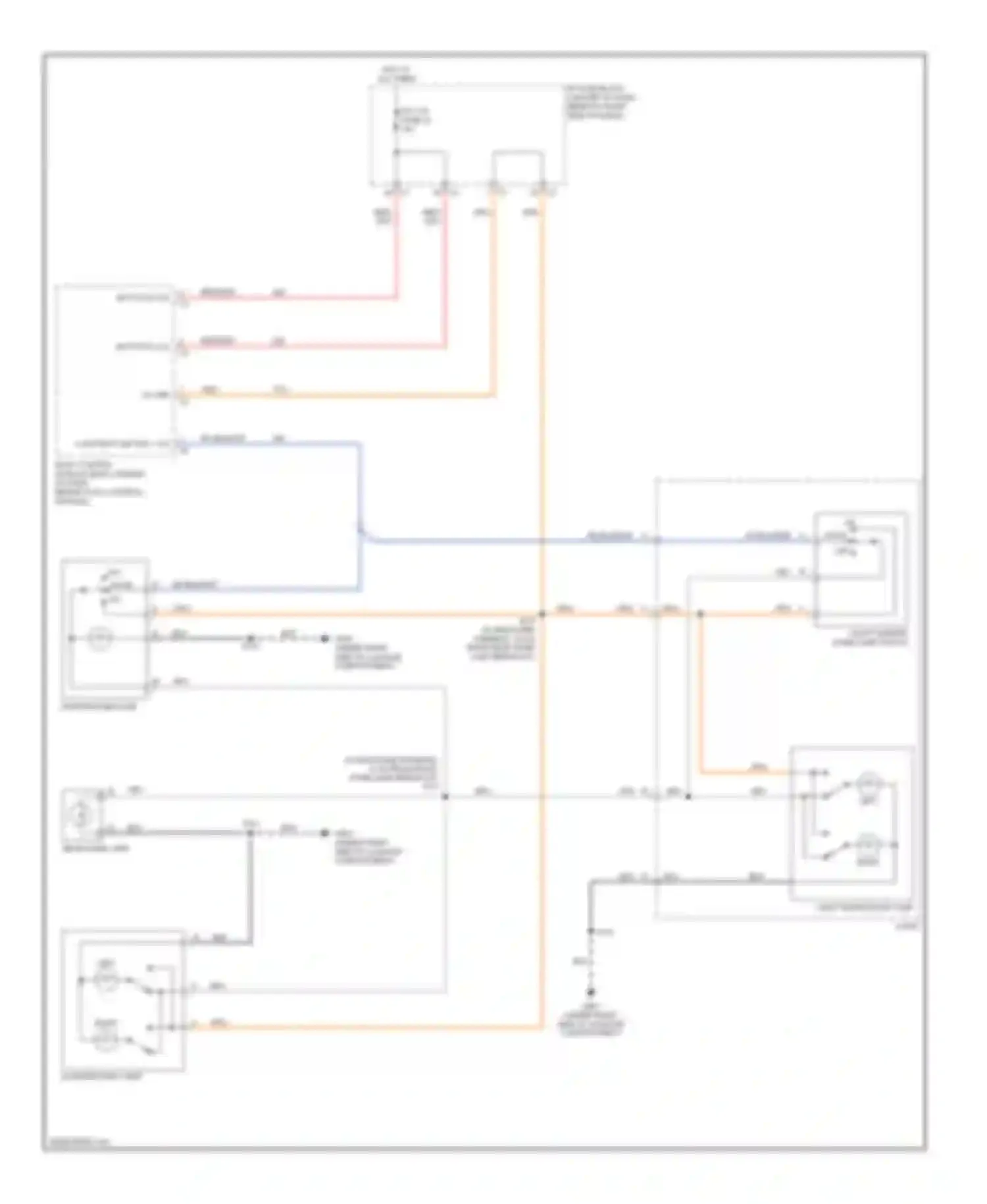 Wiring diagram vanity mirror dome lamp switch for Suzuki XL7 II (2006-2009) (1 of 1)