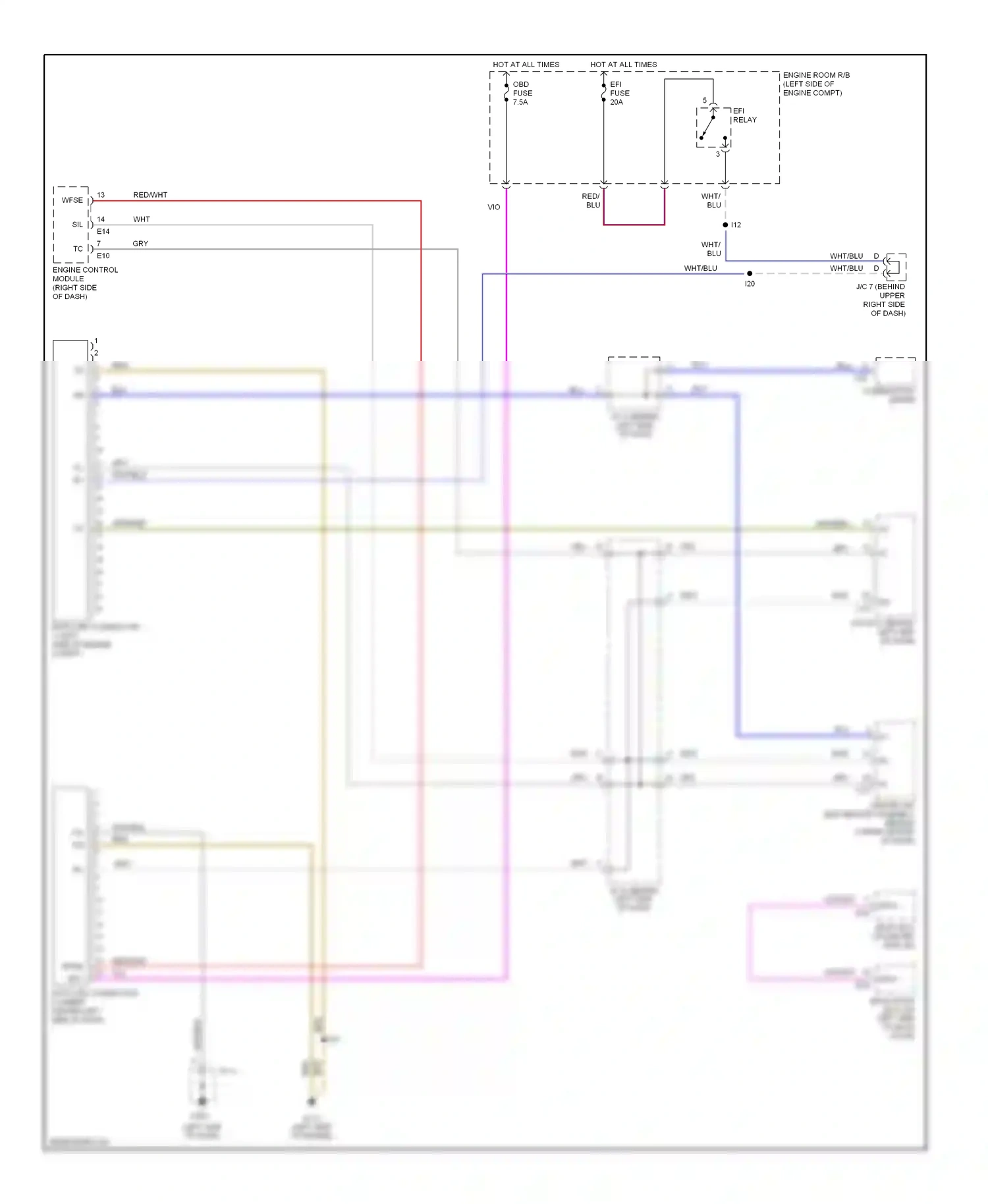Computer data lines — Computer data lines. Toyota 4Runner III (1995-2003)