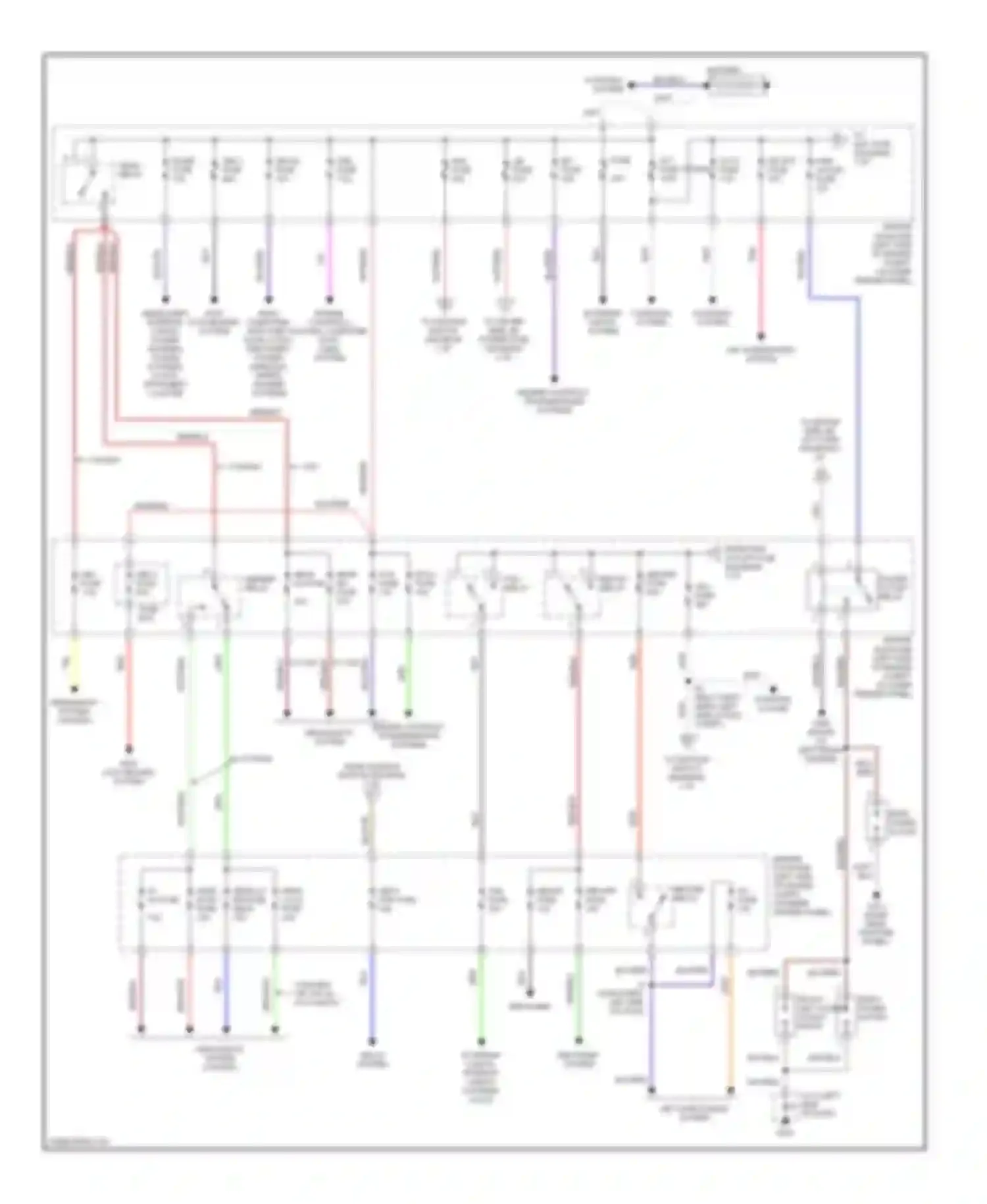 4Runner Toyota III (1995-2003): Power distribution circuit (1 of 2)