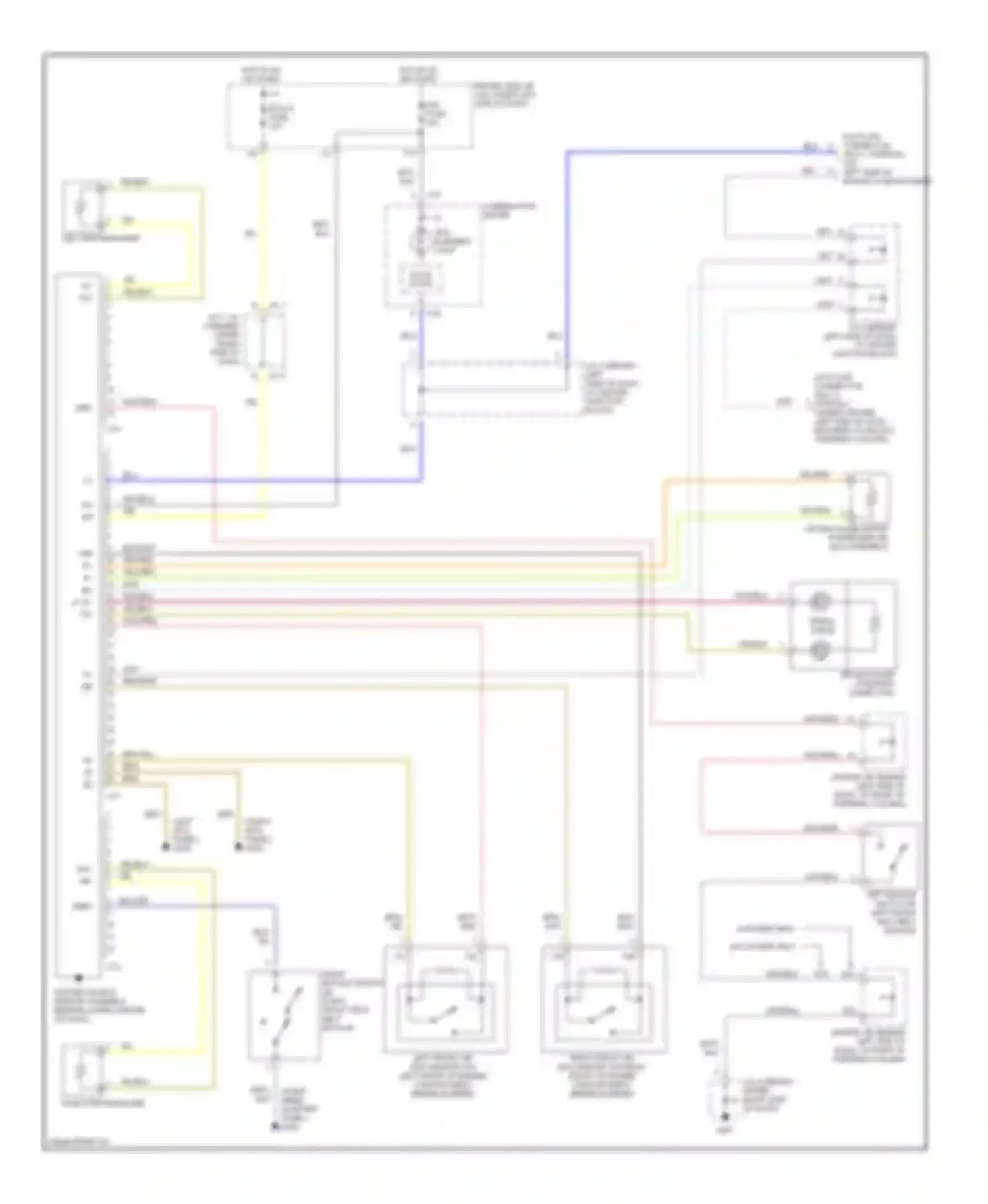 4Runner Toyota III (1995-2003): Supplemental restraint circuit