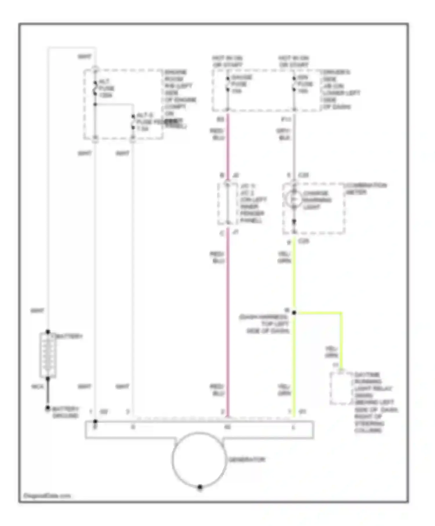 Wiring diagram combination meter for Toyota 4Runner III (1995-2003) (12 of 14)