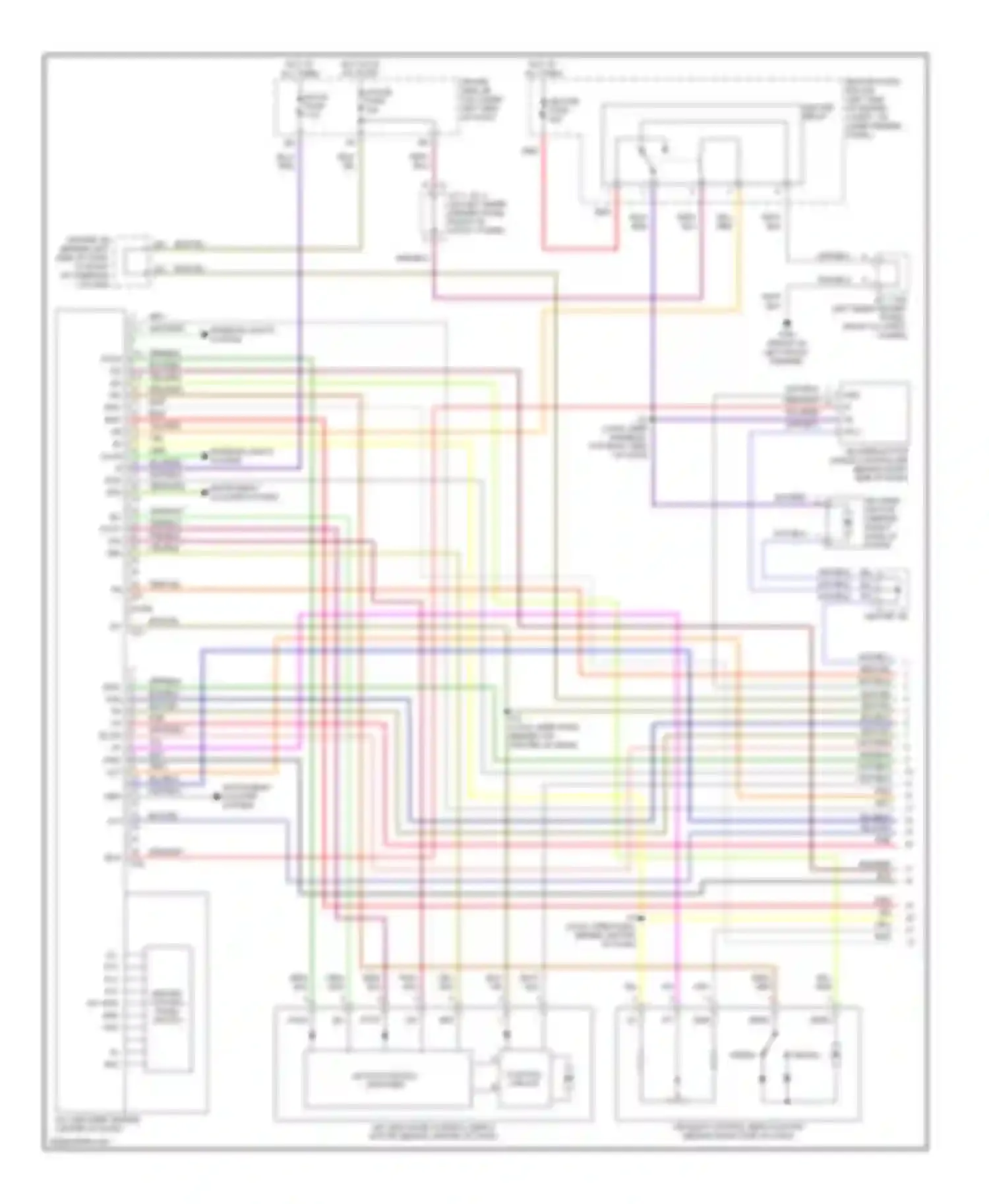 Wiring diagram instrument cluster system for Toyota 4Runner III (1995-2003) (1 of 2)