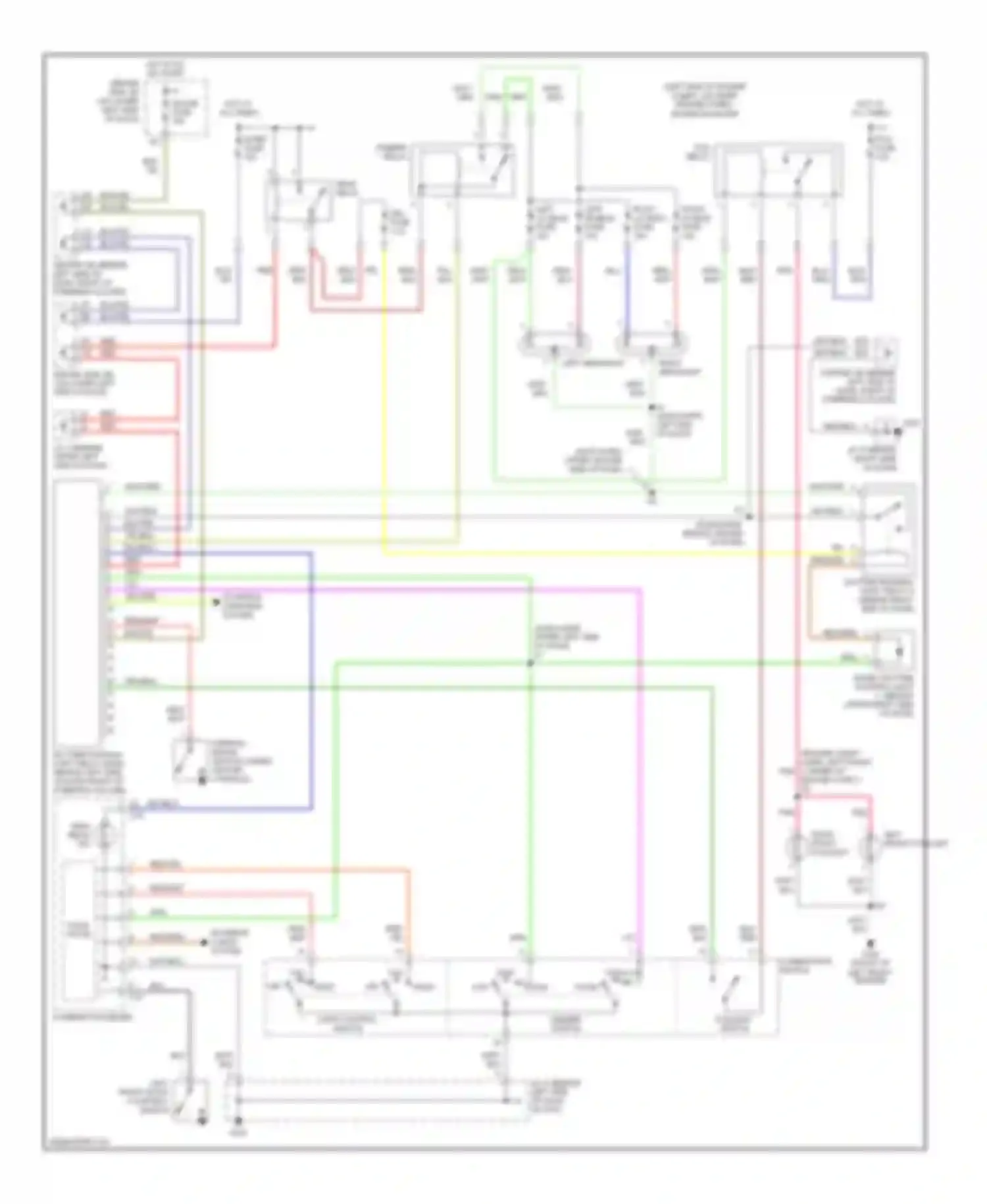 Wiring diagram left front door courtesy switch for Toyota 4Runner III (1995-2003) (3 of 8)