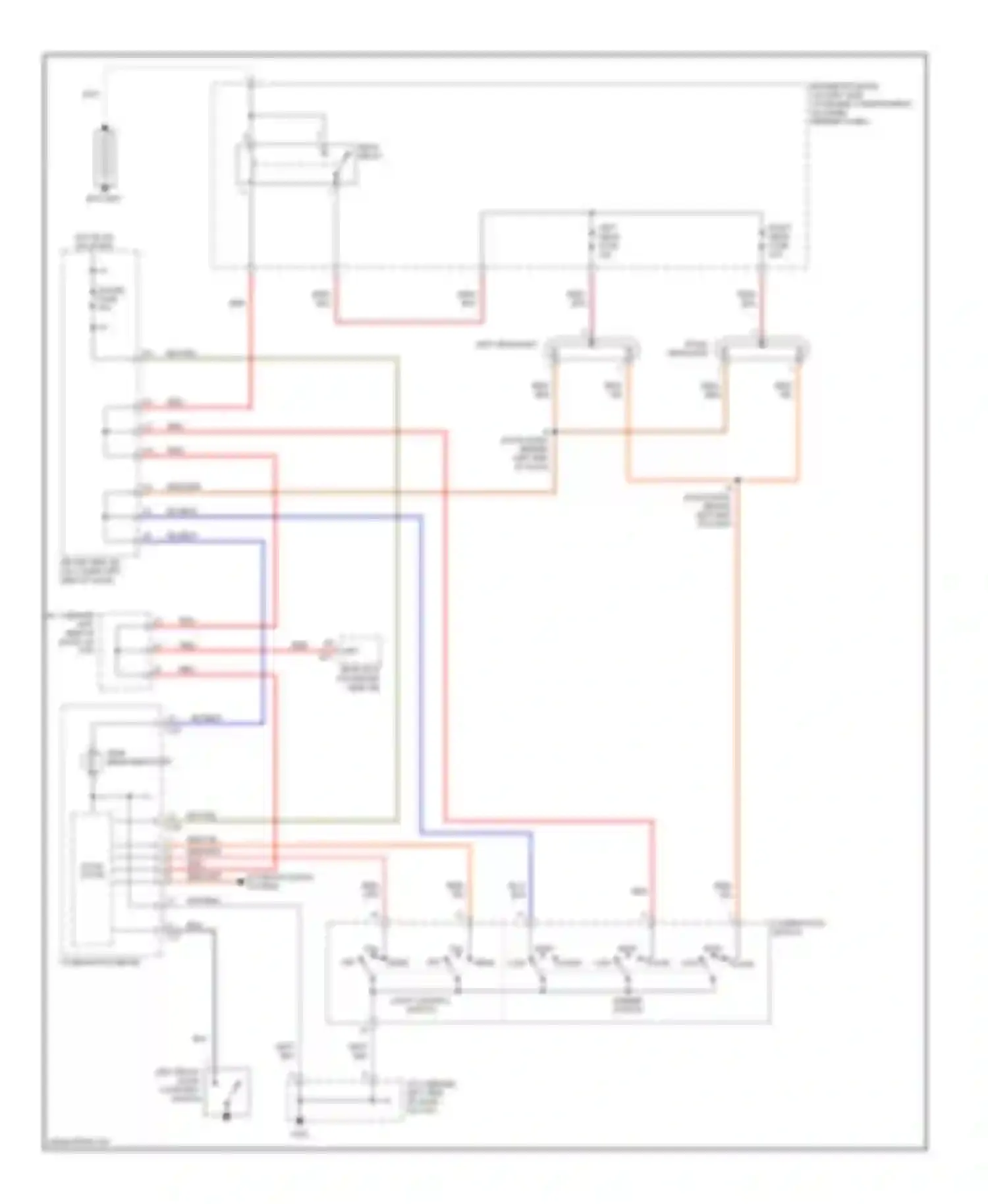 Wiring diagram light control switch for Toyota 4Runner III (1995-2003) (2 of 2)