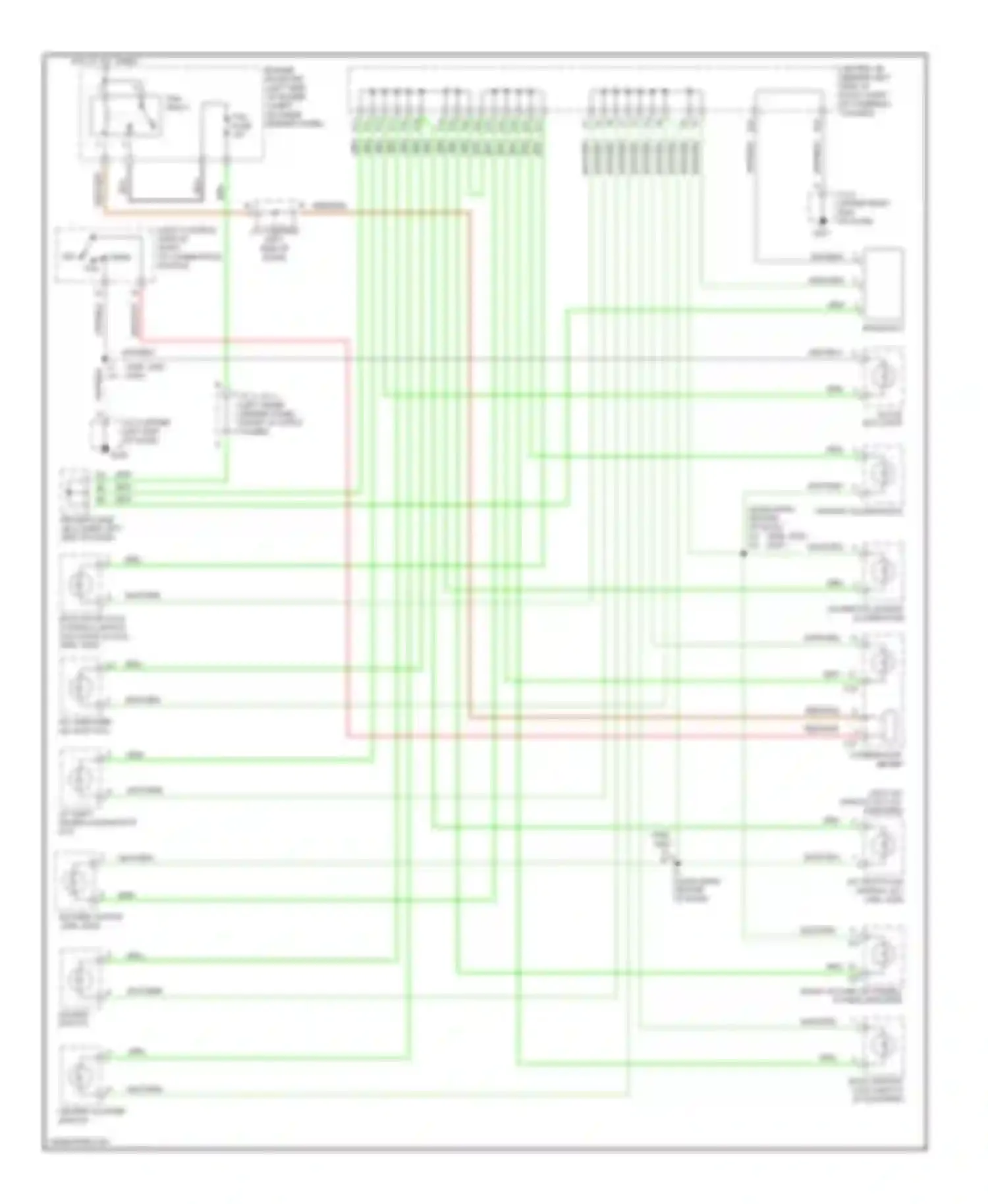 Wiring diagram radio, player or stereo power amplifier for Toyota 4Runner III (1995-2003) (1 of 1)