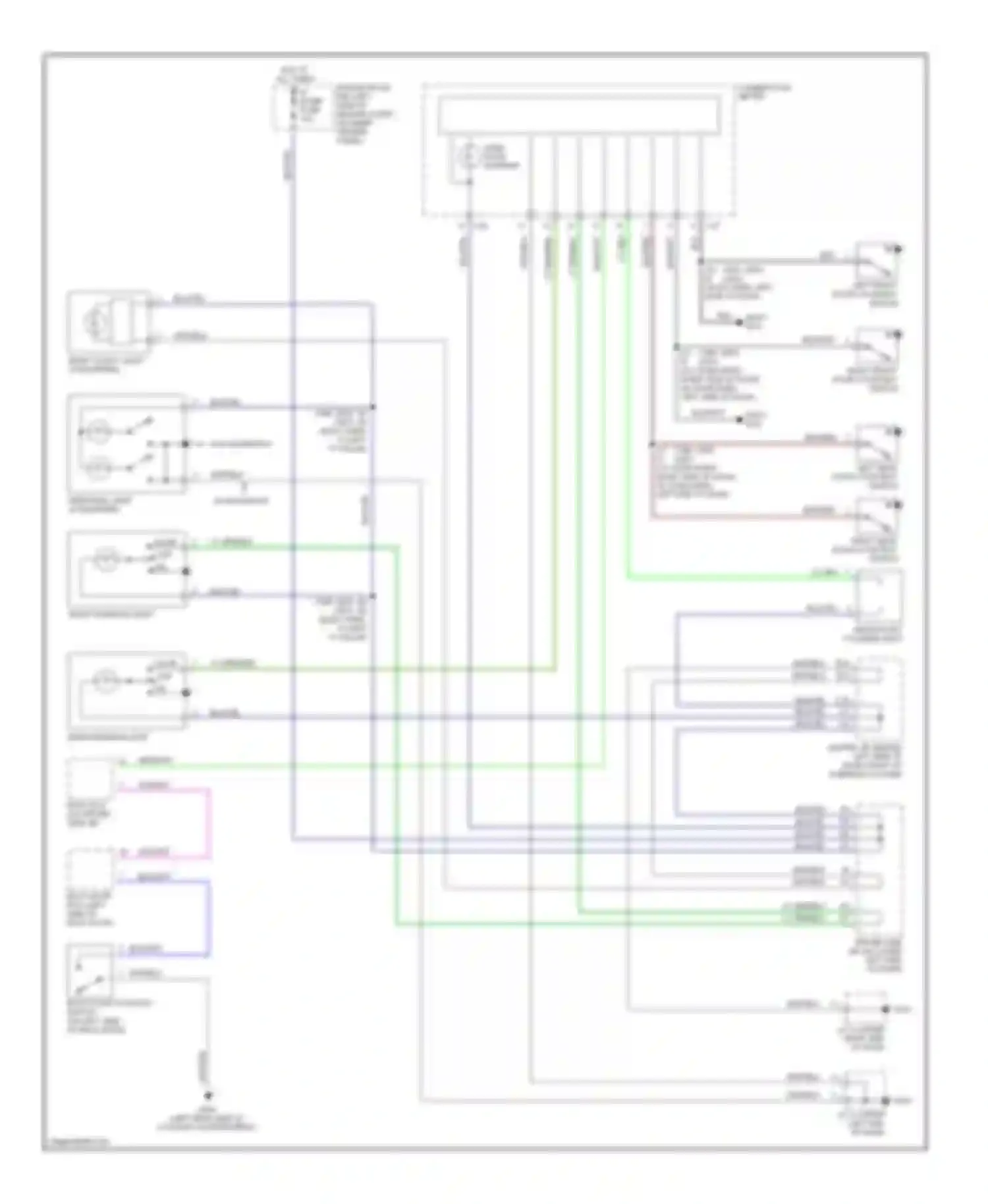 Wiring diagram right front door courtesy switch for Toyota 4Runner III (1995-2003) (1 of 3)