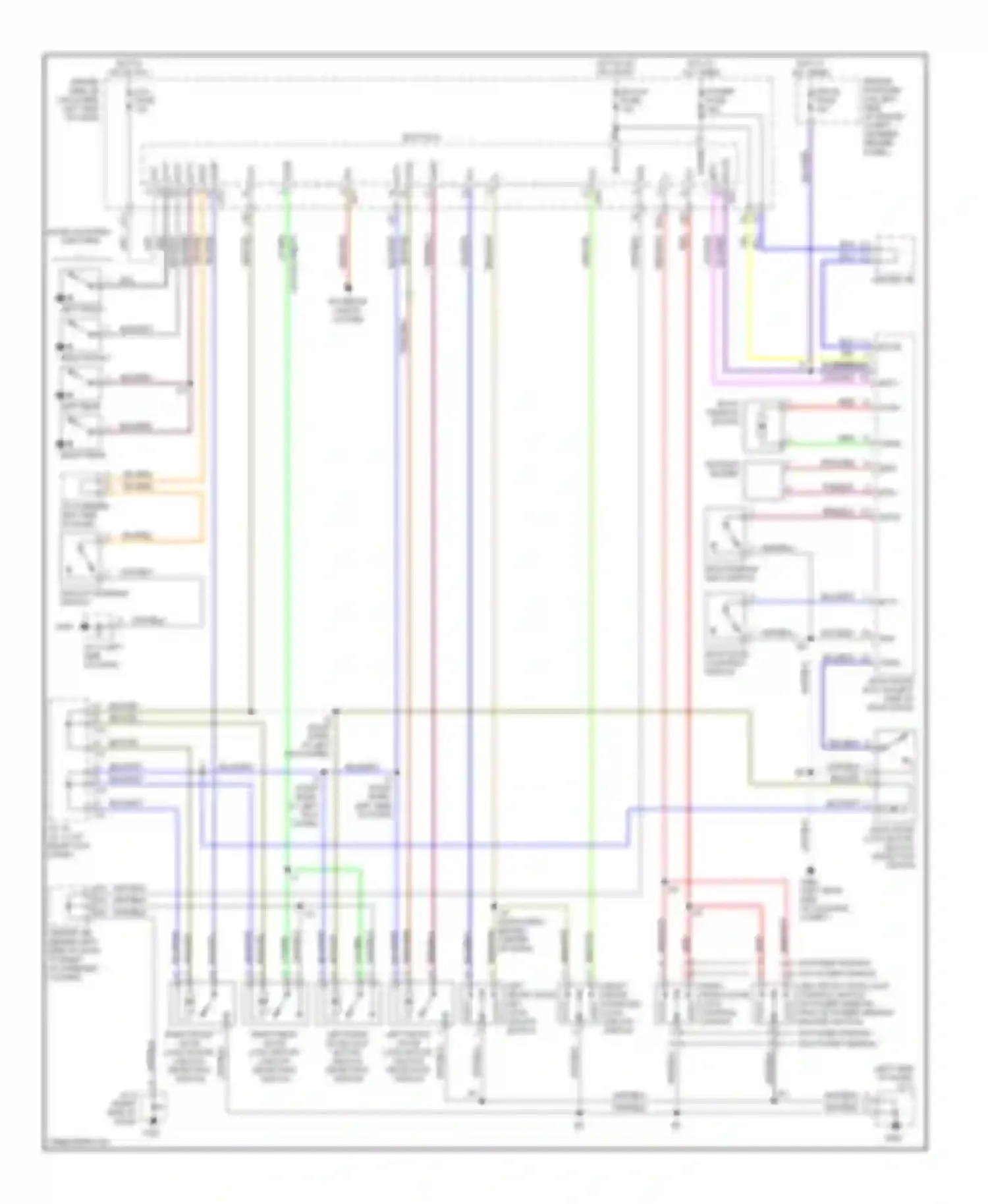 Wiring diagram right front door lock control switch for Toyota 4Runner III (1995-2003) (2 of 3)