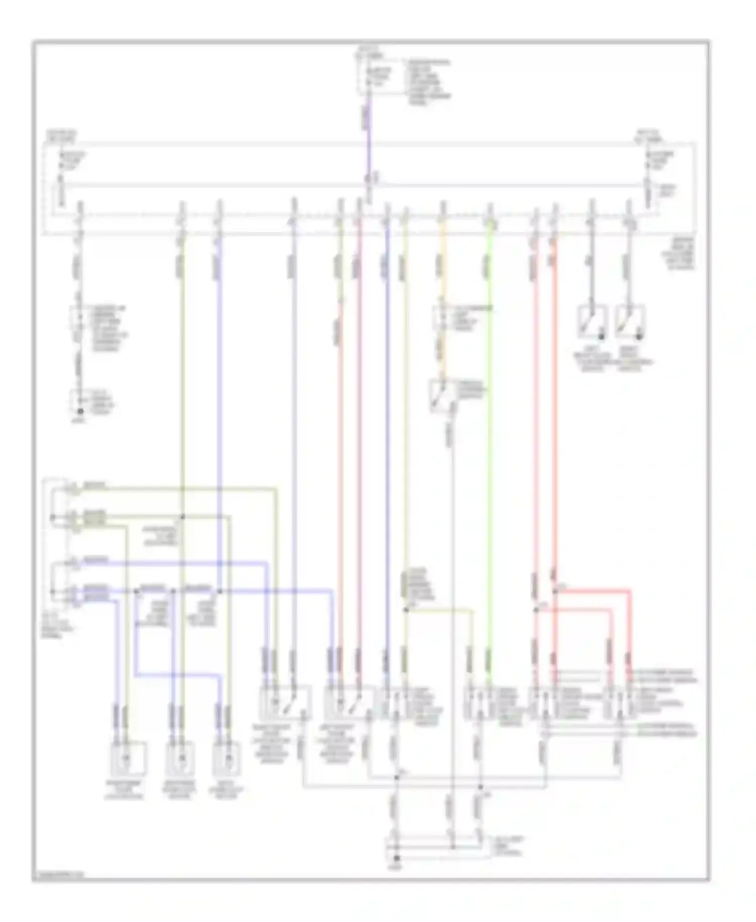 Wiring diagram right front door lock motor, unlock detection switch for Toyota 4Runner III (1995-2003) (2 of 2)