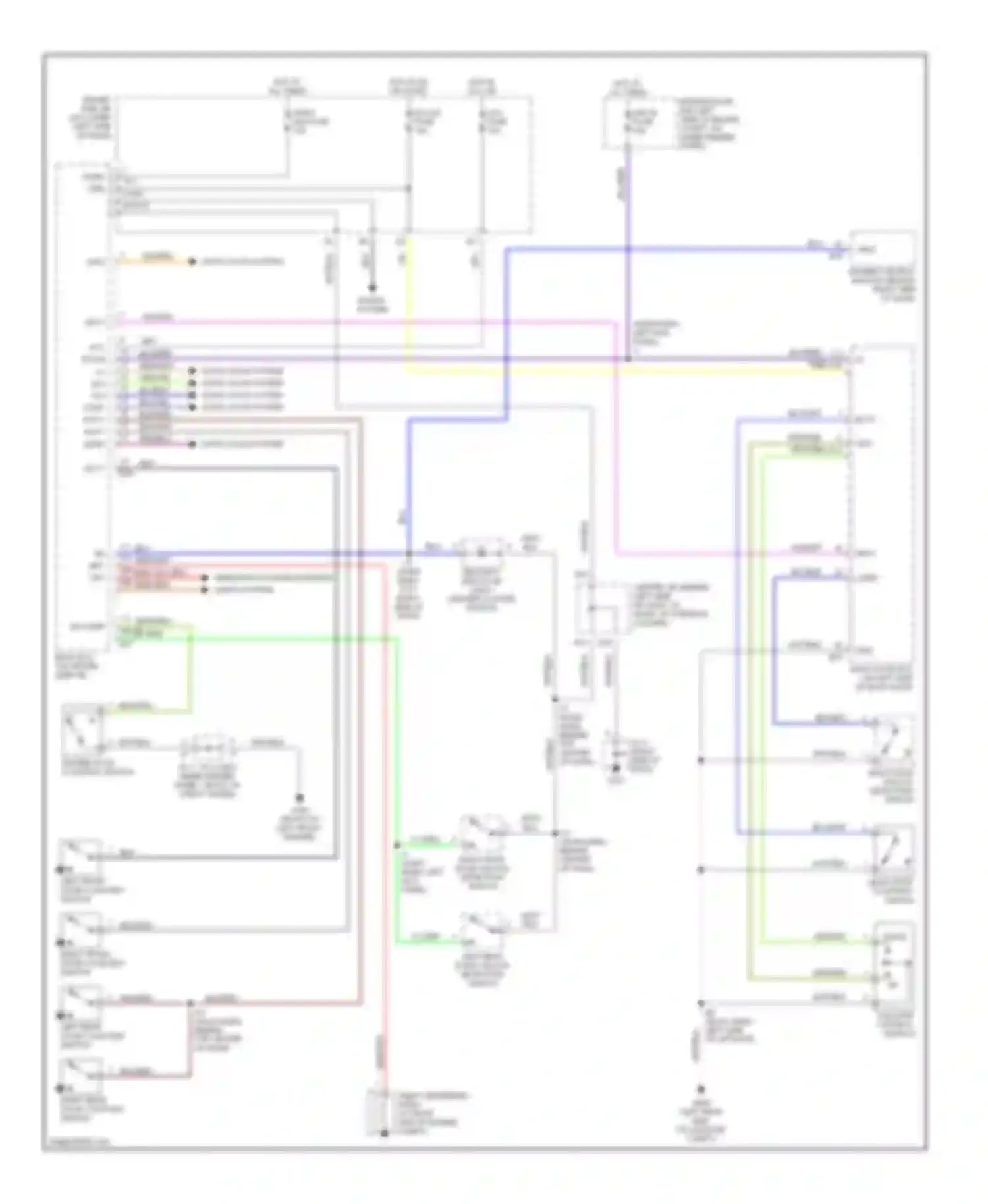 Wiring diagram right rear door unlock detection switch for Toyota 4Runner III (1995-2003) (1 of 1)