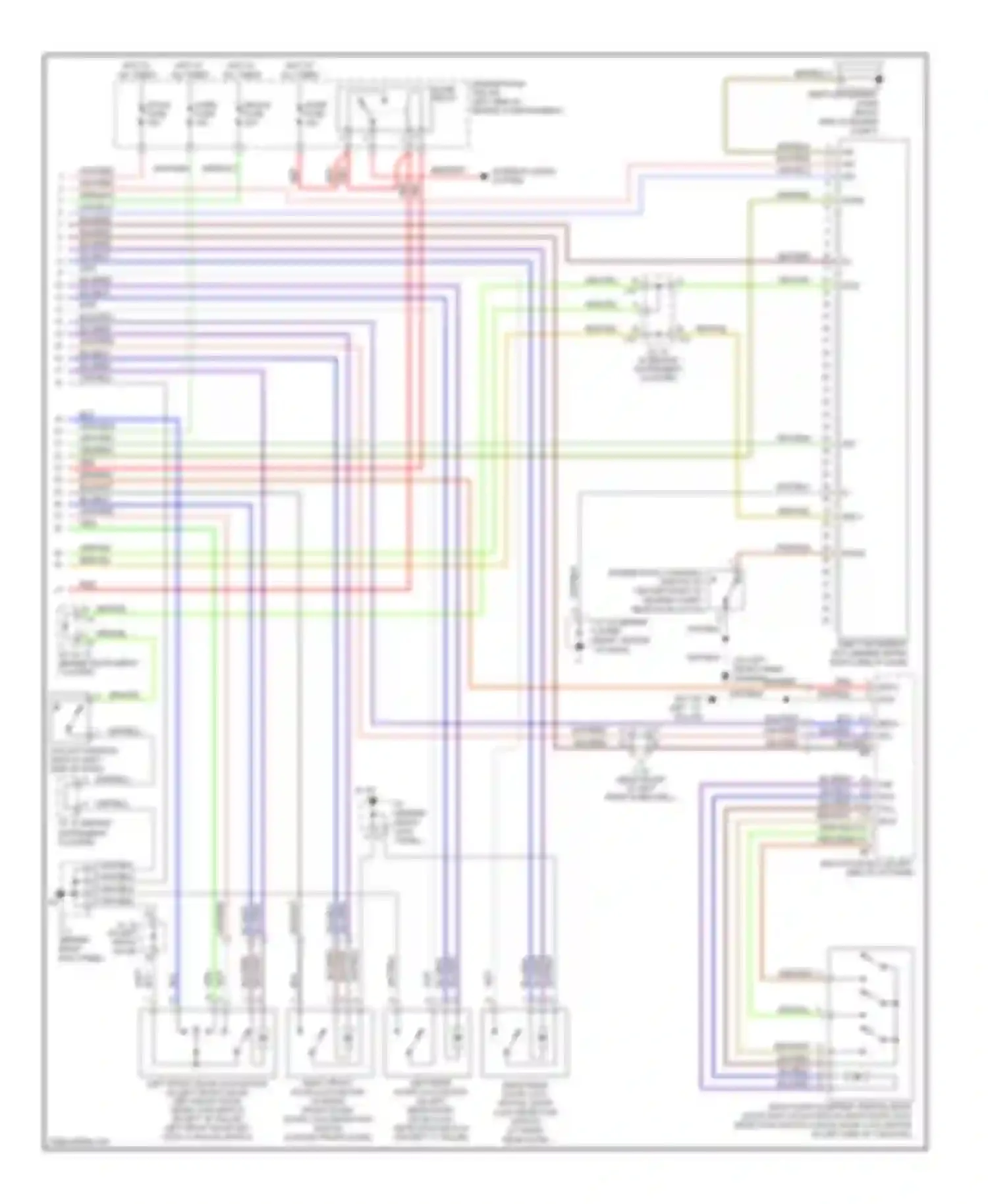 4Runner Toyota IV facelift (2005-2009): Forced entry circuit (2 of 2)