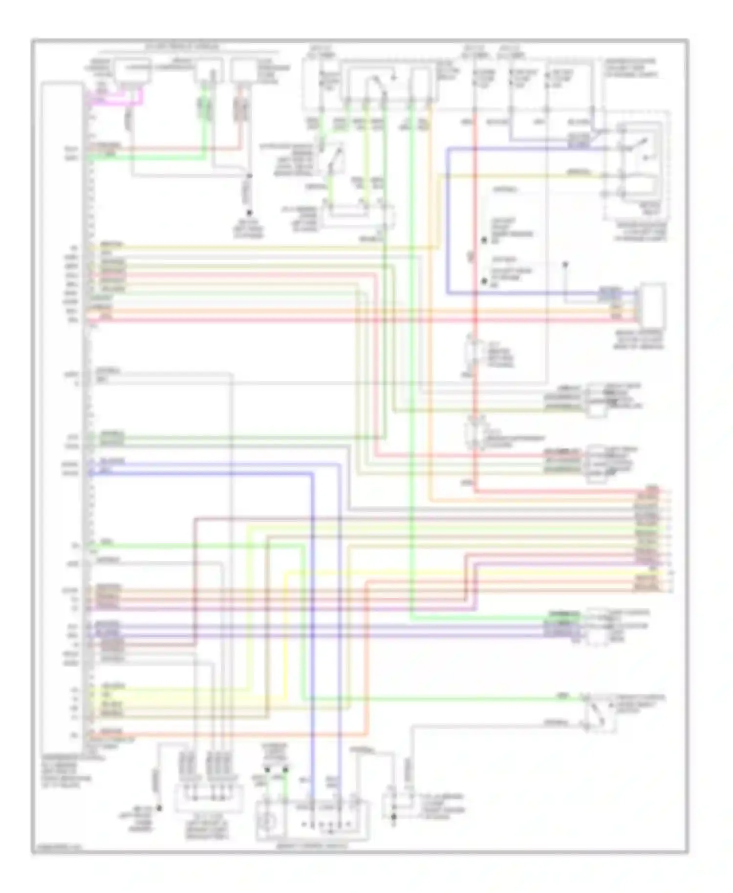 4Runner Toyota IV facelift (2005-2009): Electronic suspension circuit (1 of 2)