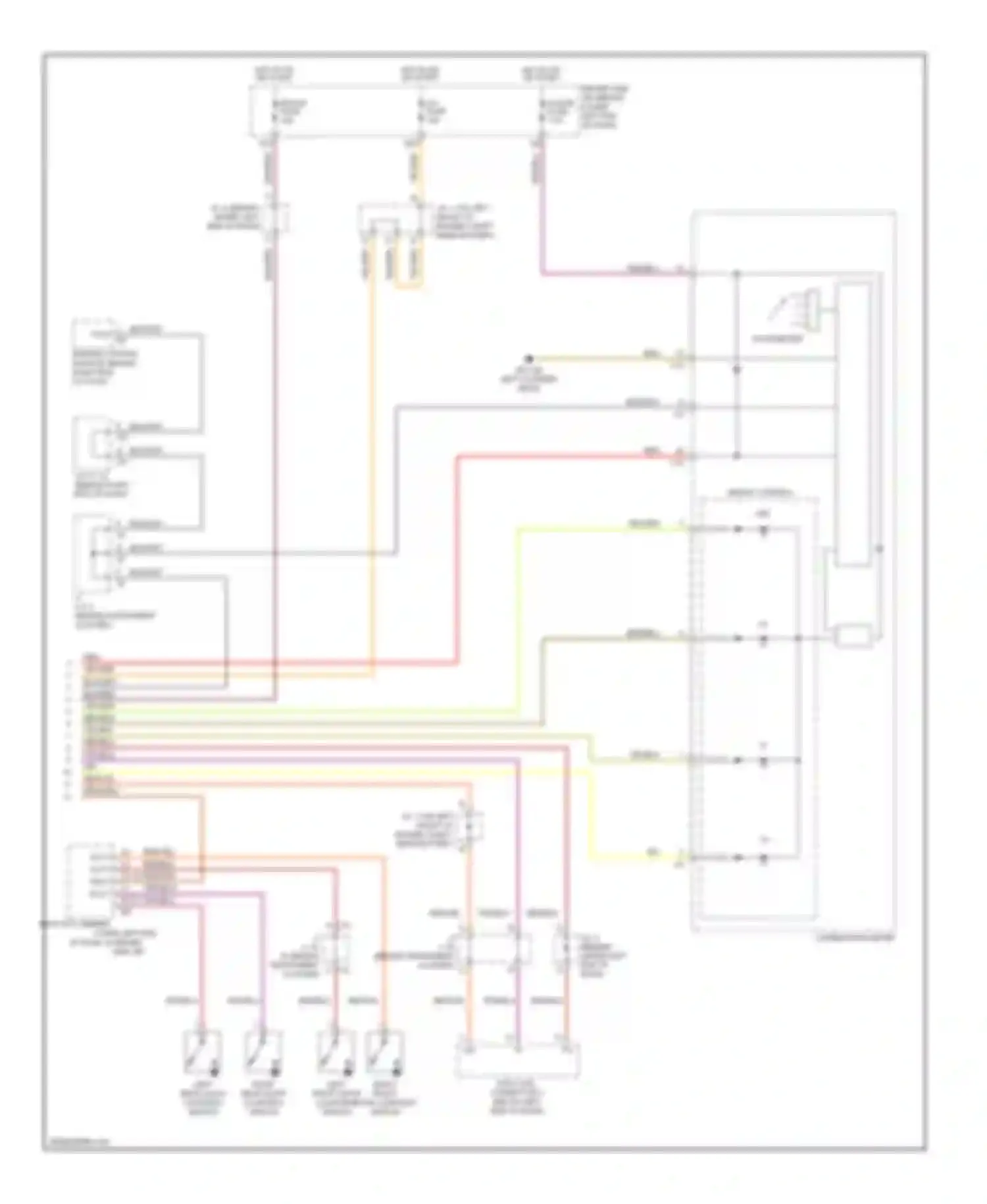 4Runner Toyota IV facelift (2005-2009): Electronic suspension circuit (2 of 2)