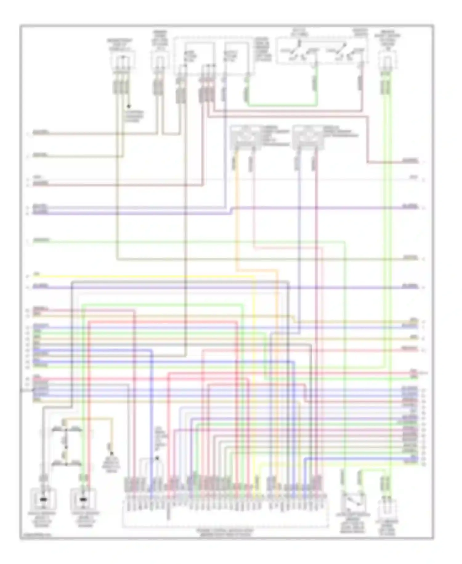 4Runner Toyota IV facelift (2005-2009): Wiring diagram engine performance 4.0l (3 of 6)