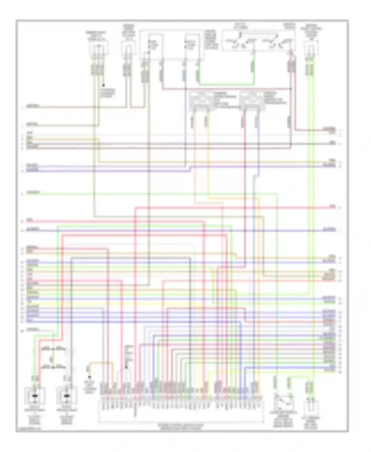 4Runner Toyota IV facelift (2005-2009): Wiring diagram engine performance 4.7l (3 of 6)