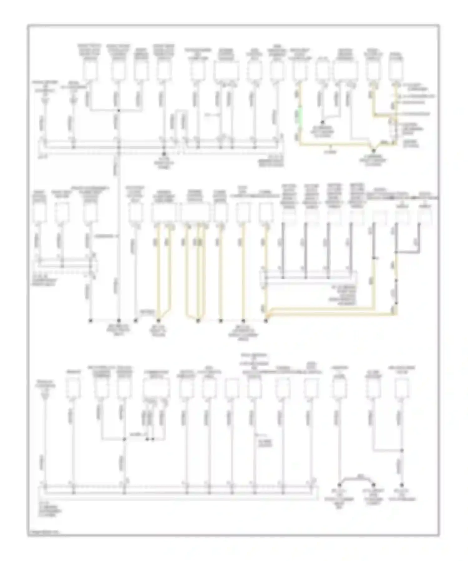 4Runner Toyota IV facelift (2005-2009): Ground distribution circuit (3 of 3)