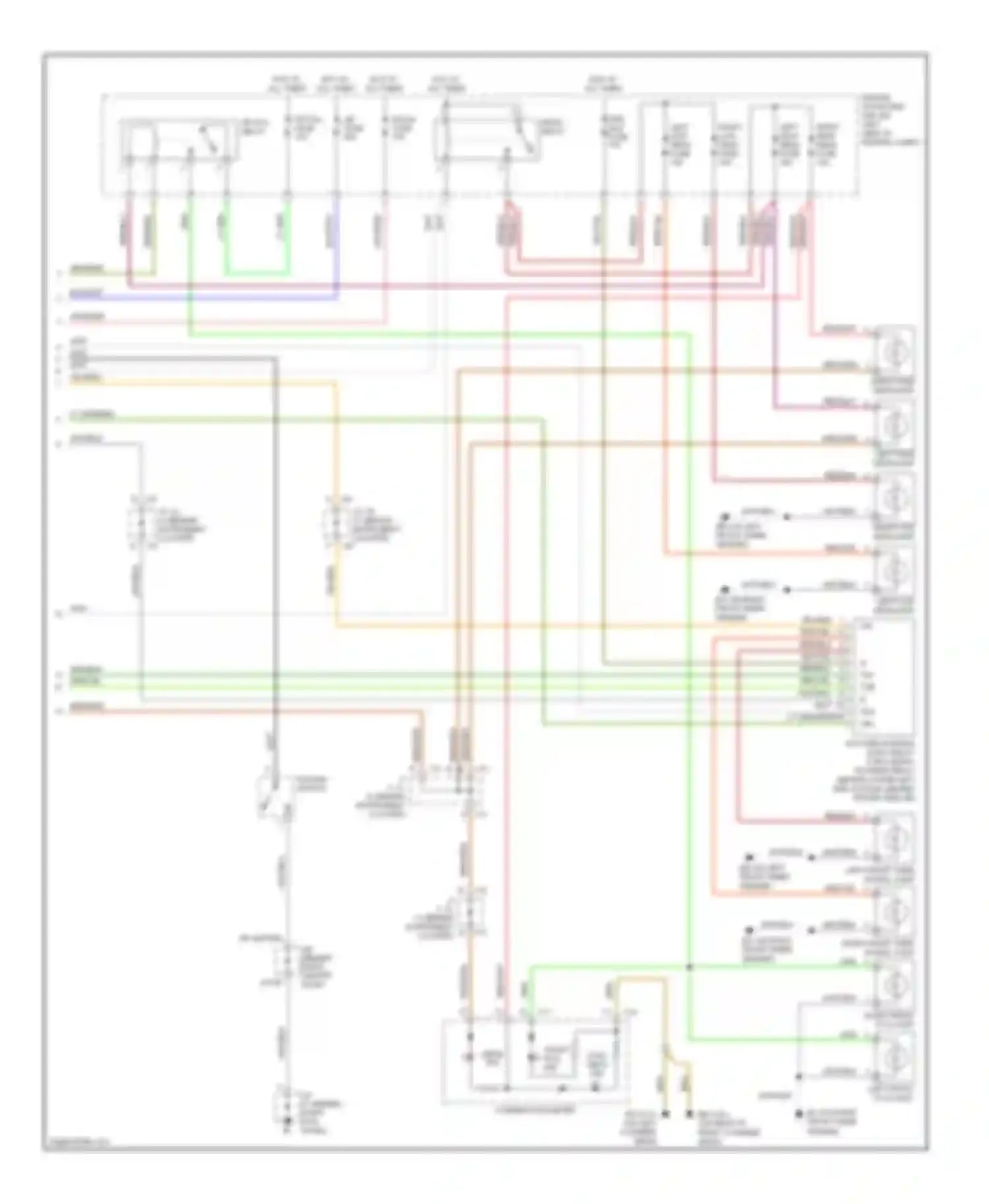 4Runner Toyota IV facelift (2005-2009): Headlights circuit, with drl (2 of 2)