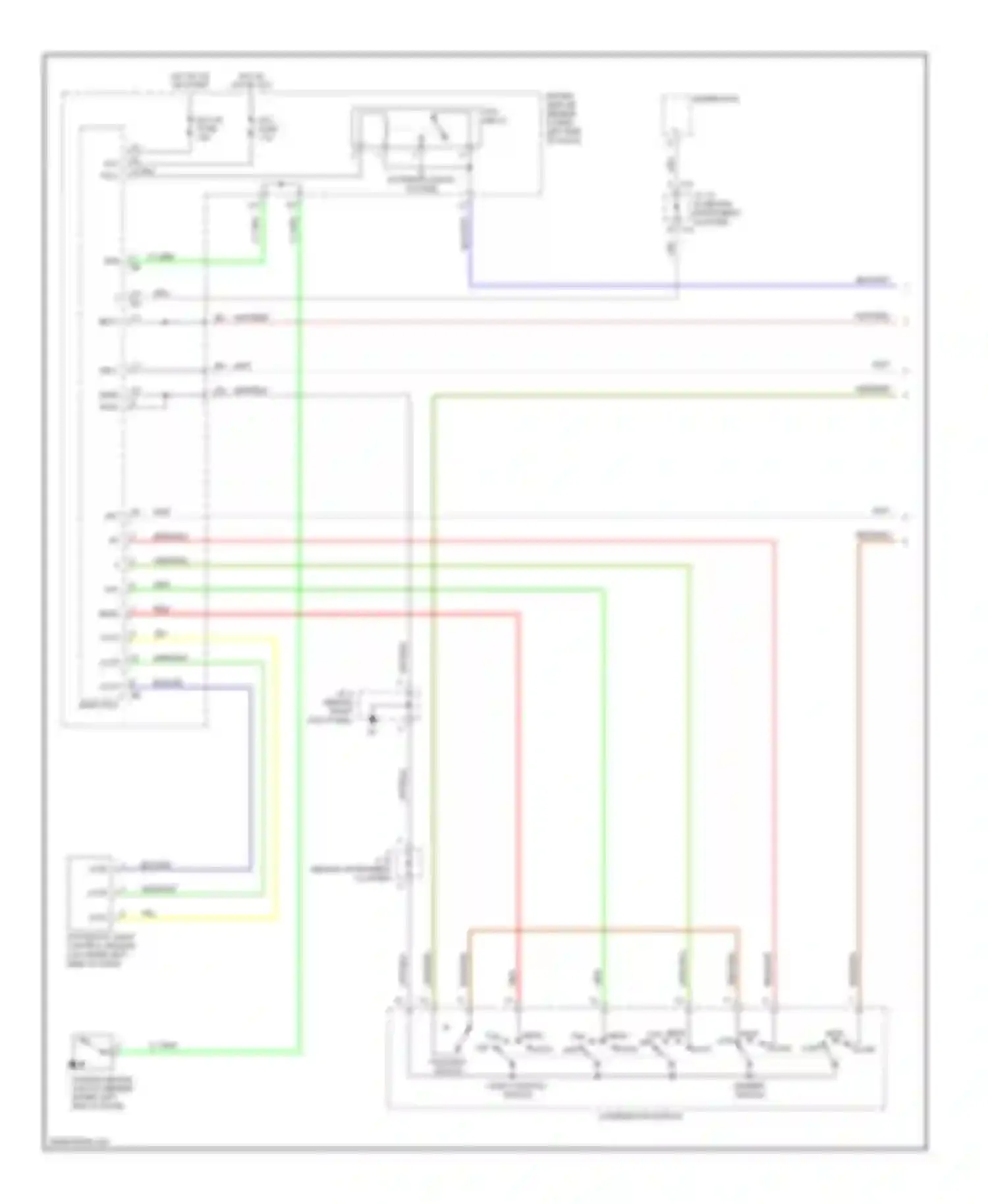 4Runner Toyota IV facelift (2005-2009): Headlights circuit, without drl (1 of 2)