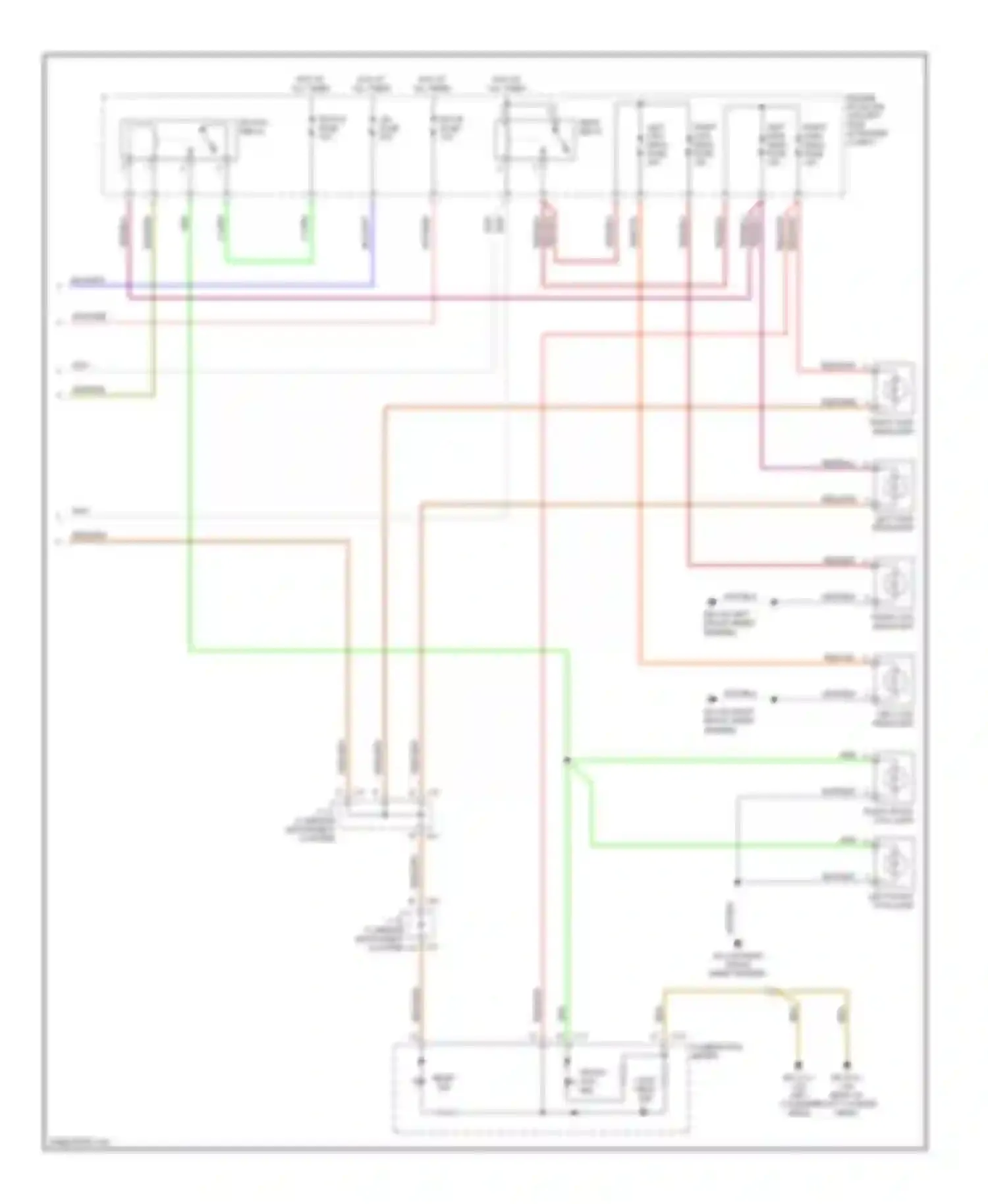 4Runner Toyota IV facelift (2005-2009): Headlights circuit, without drl (2 of 2)