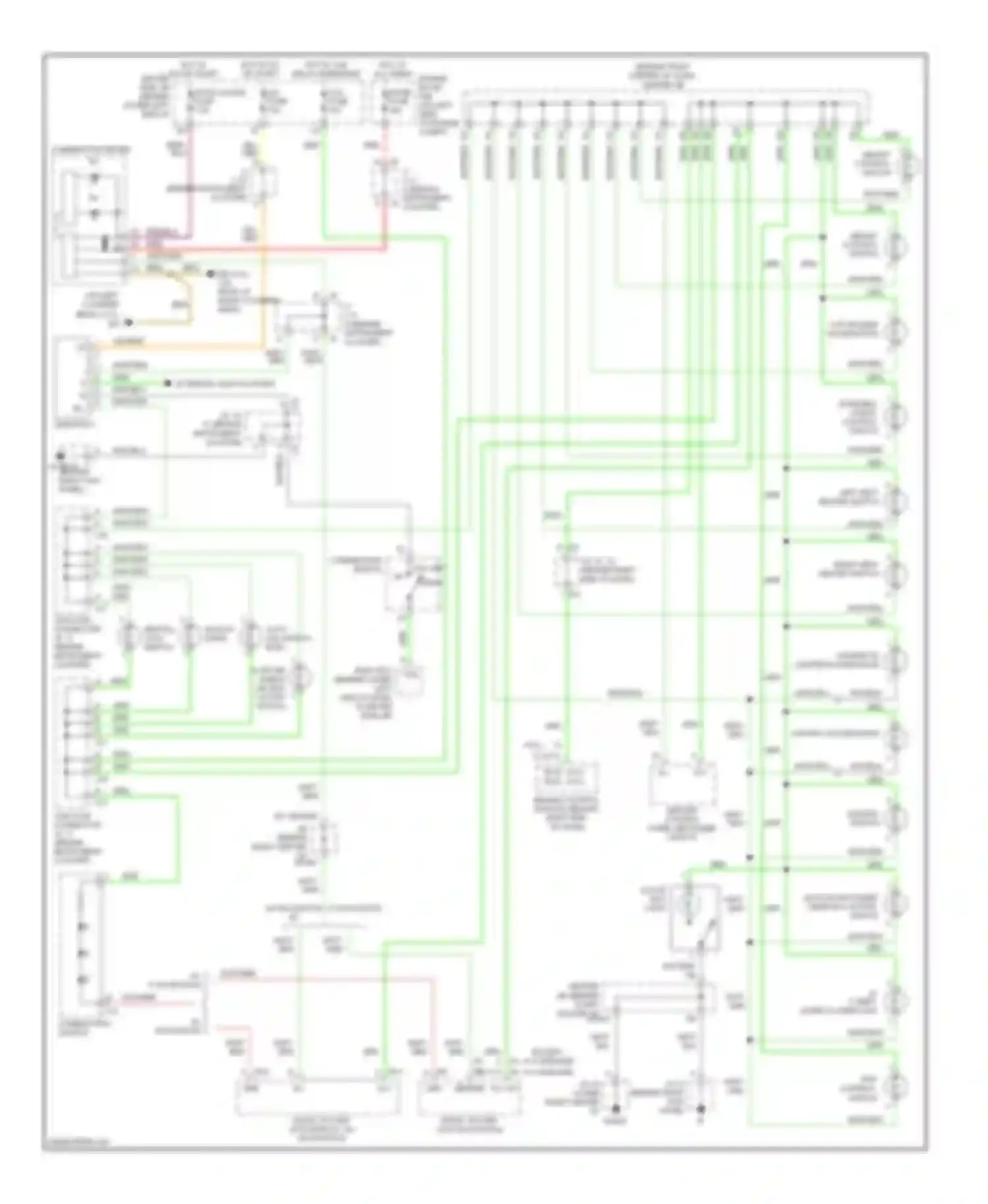 4Runner Toyota IV facelift (2005-2009): Instrument illumination circuit