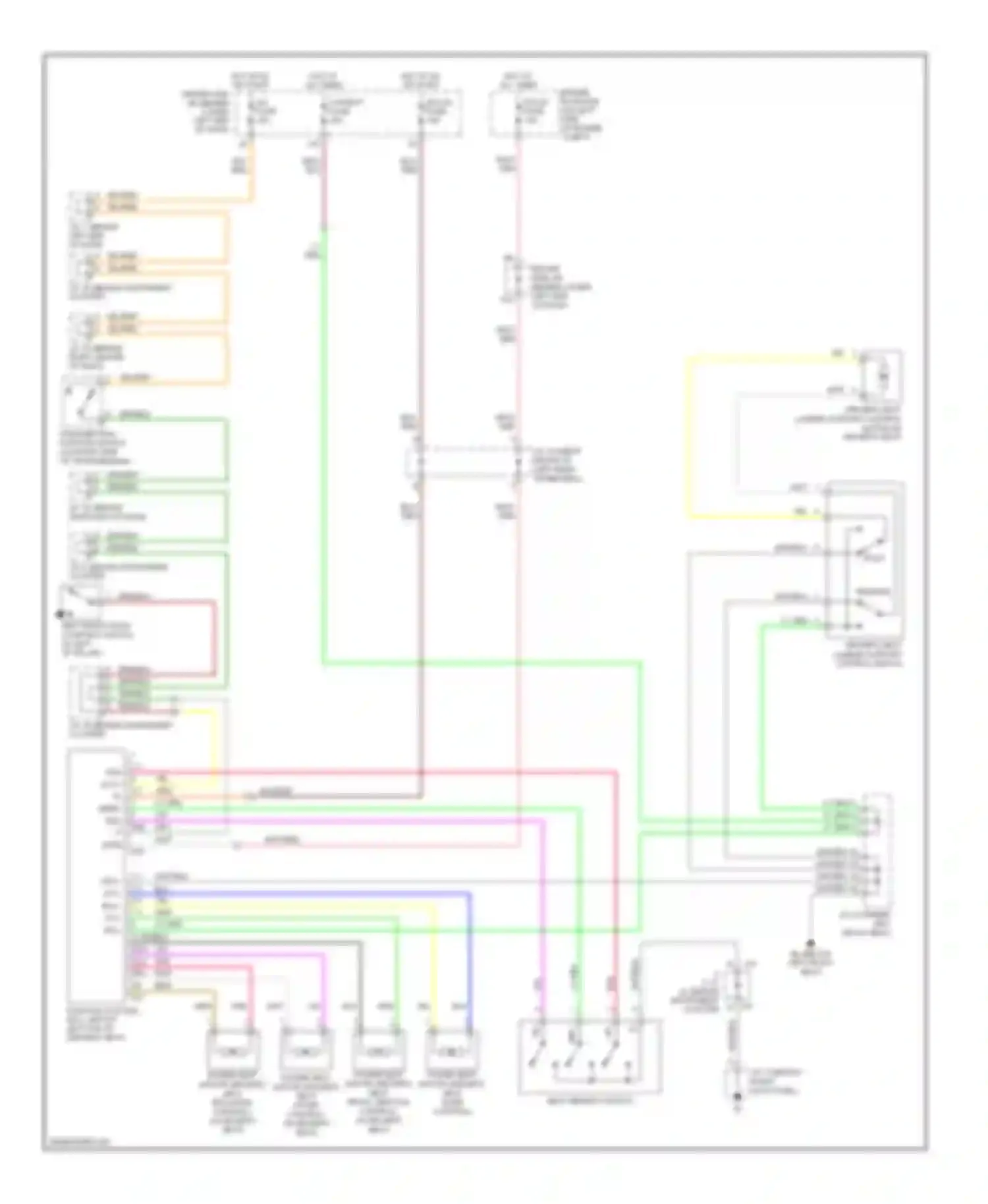 4Runner Toyota IV facelift (2005-2009): Memory systems circuit