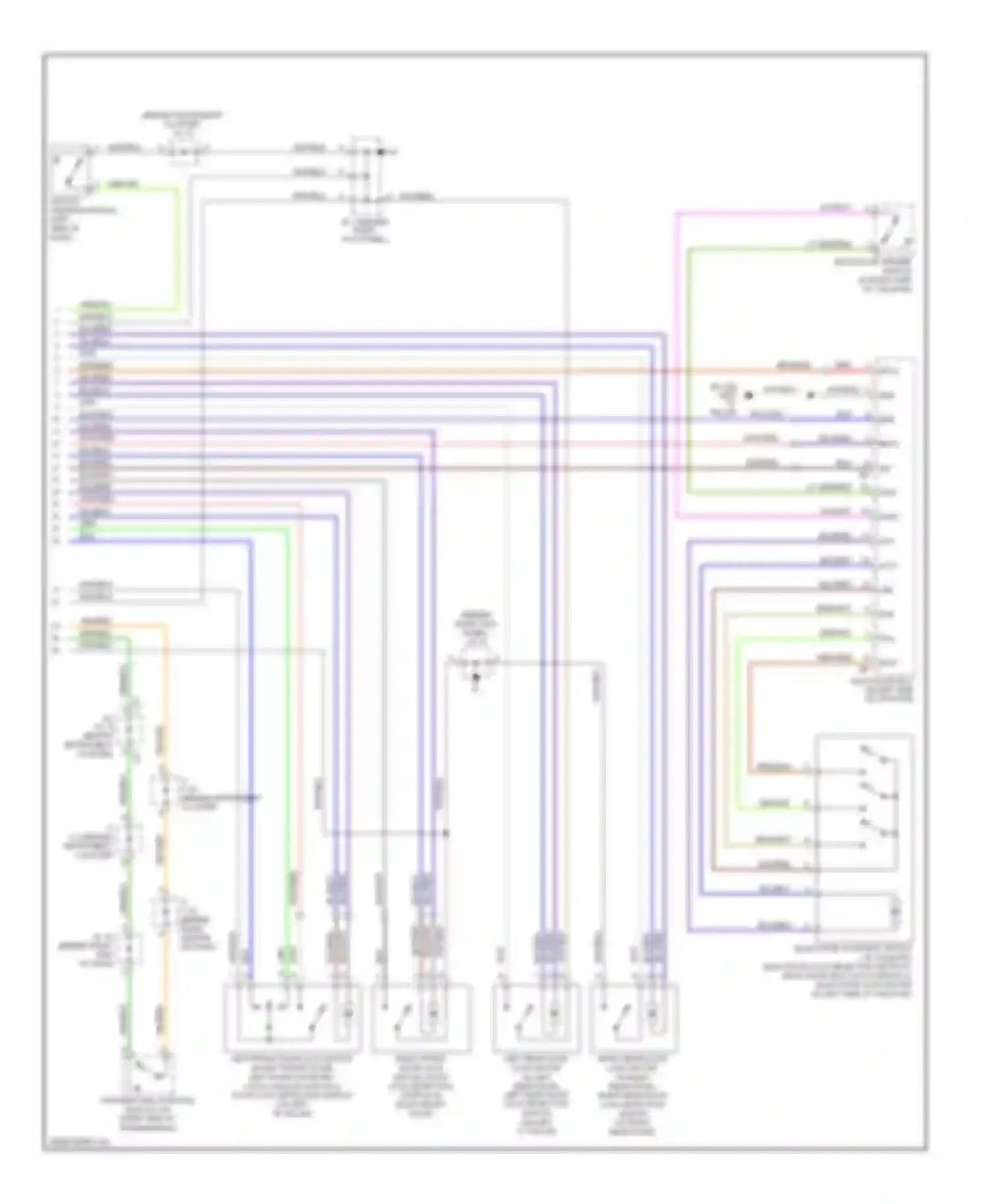 4Runner Toyota IV facelift (2005-2009): Power door locks circuit (2 of 2)