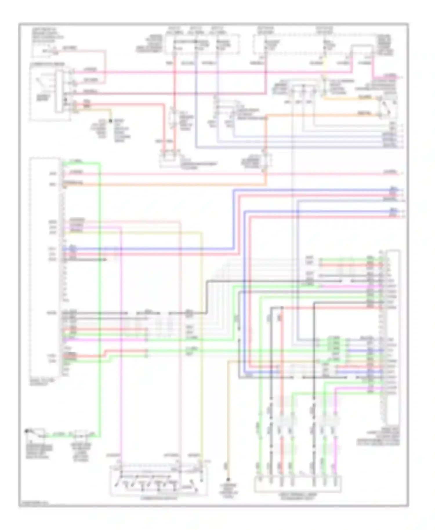 4Runner Toyota IV facelift (2005-2009): 10-speaker system circuit, with navigation (1 of 3)