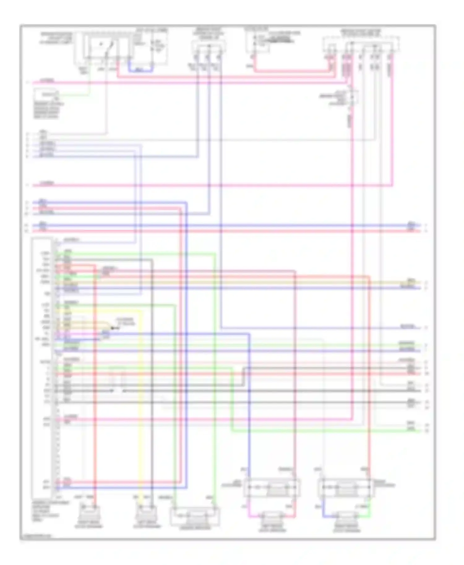 4Runner Toyota IV facelift (2005-2009): 10-speaker system circuit, with navigation (2 of 3)