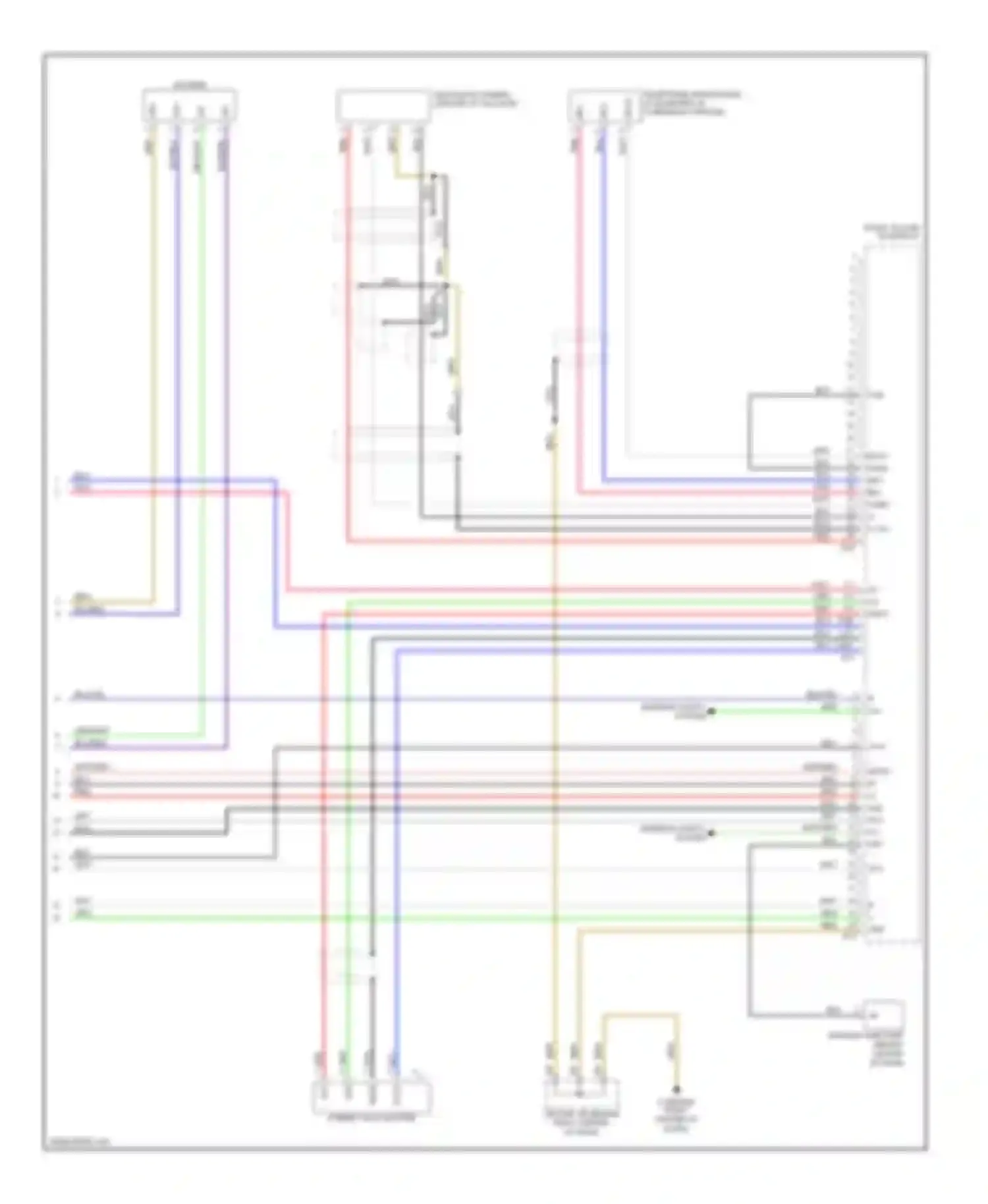 4Runner Toyota IV facelift (2005-2009): 10-speaker system circuit, with navigation (3 of 3)