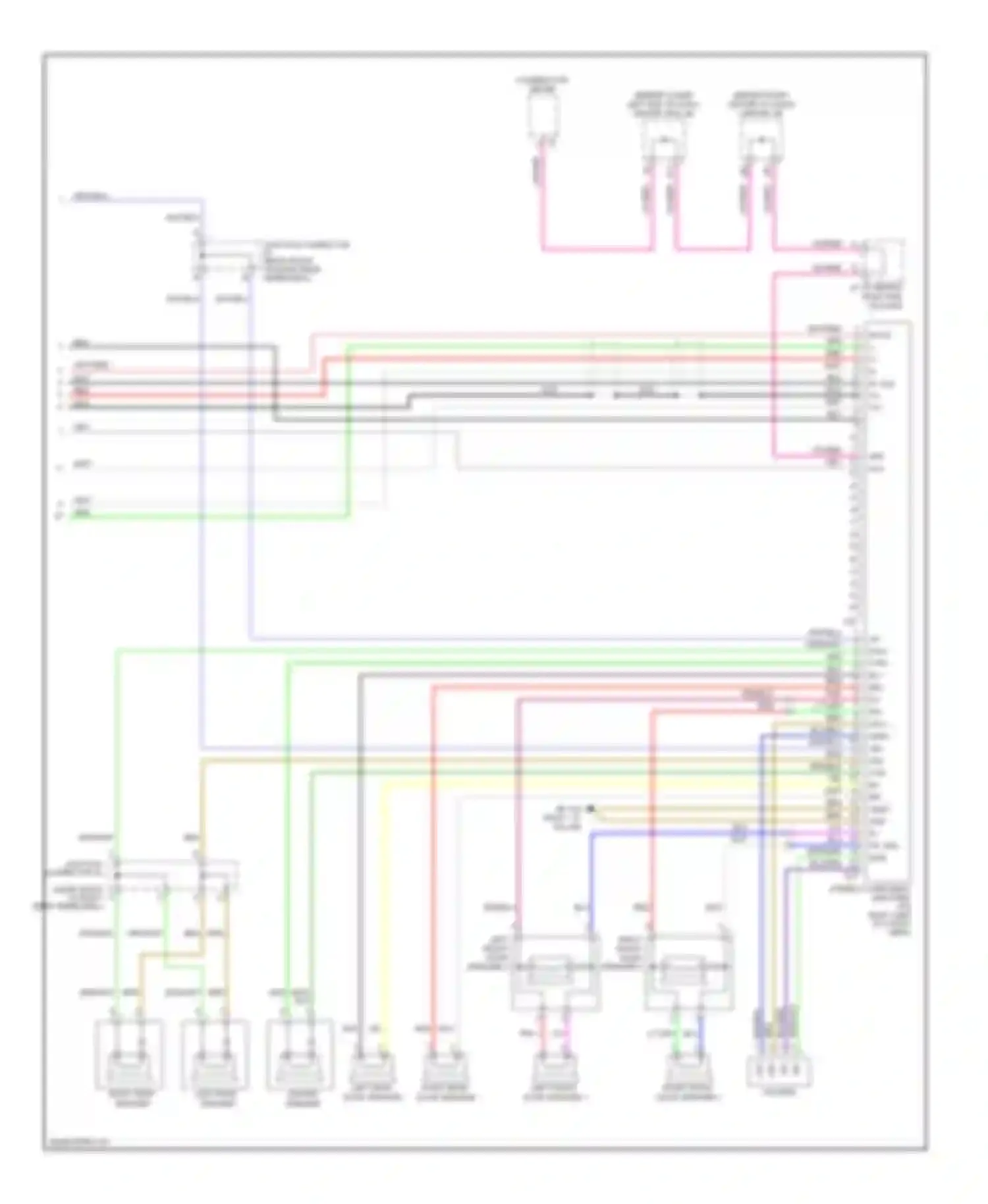 4Runner Toyota IV facelift (2005-2009): 10-speaker system circuit, without navigation (2 of 2)