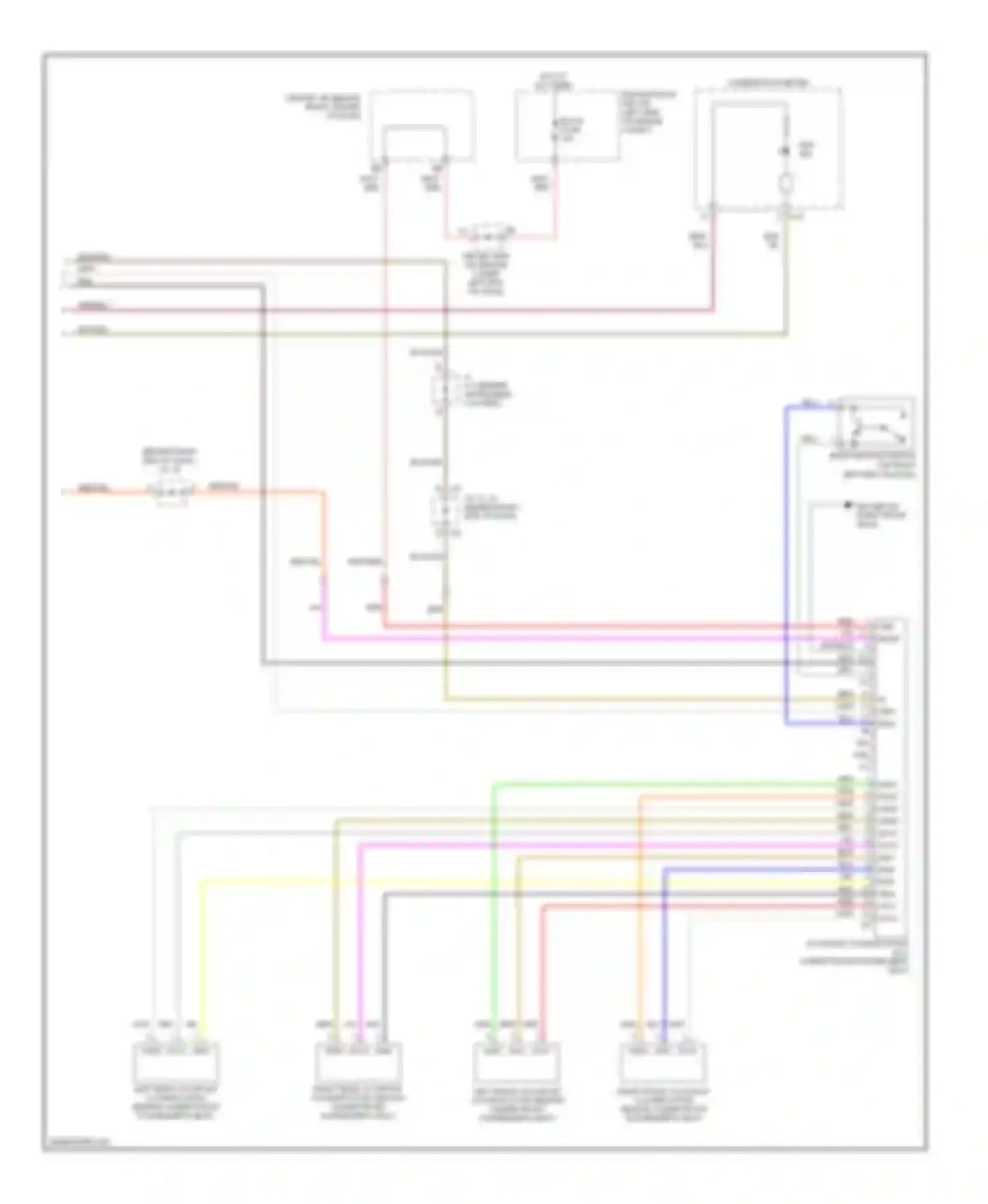 4Runner Toyota IV facelift (2005-2009): Supplemental restraints circuit, without side airbag (2 of 2)