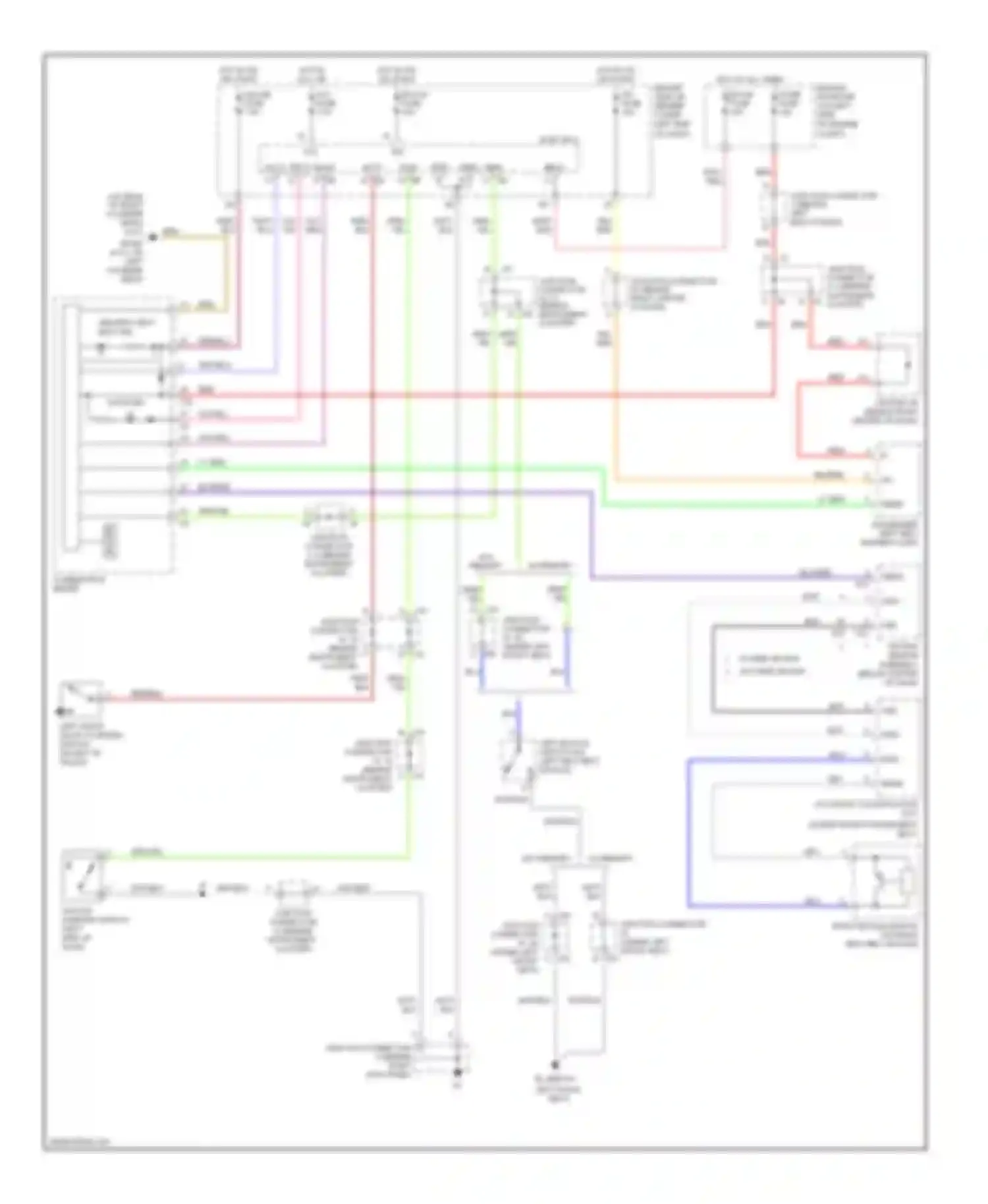 4Runner Toyota IV facelift (2005-2009): Chime circuit