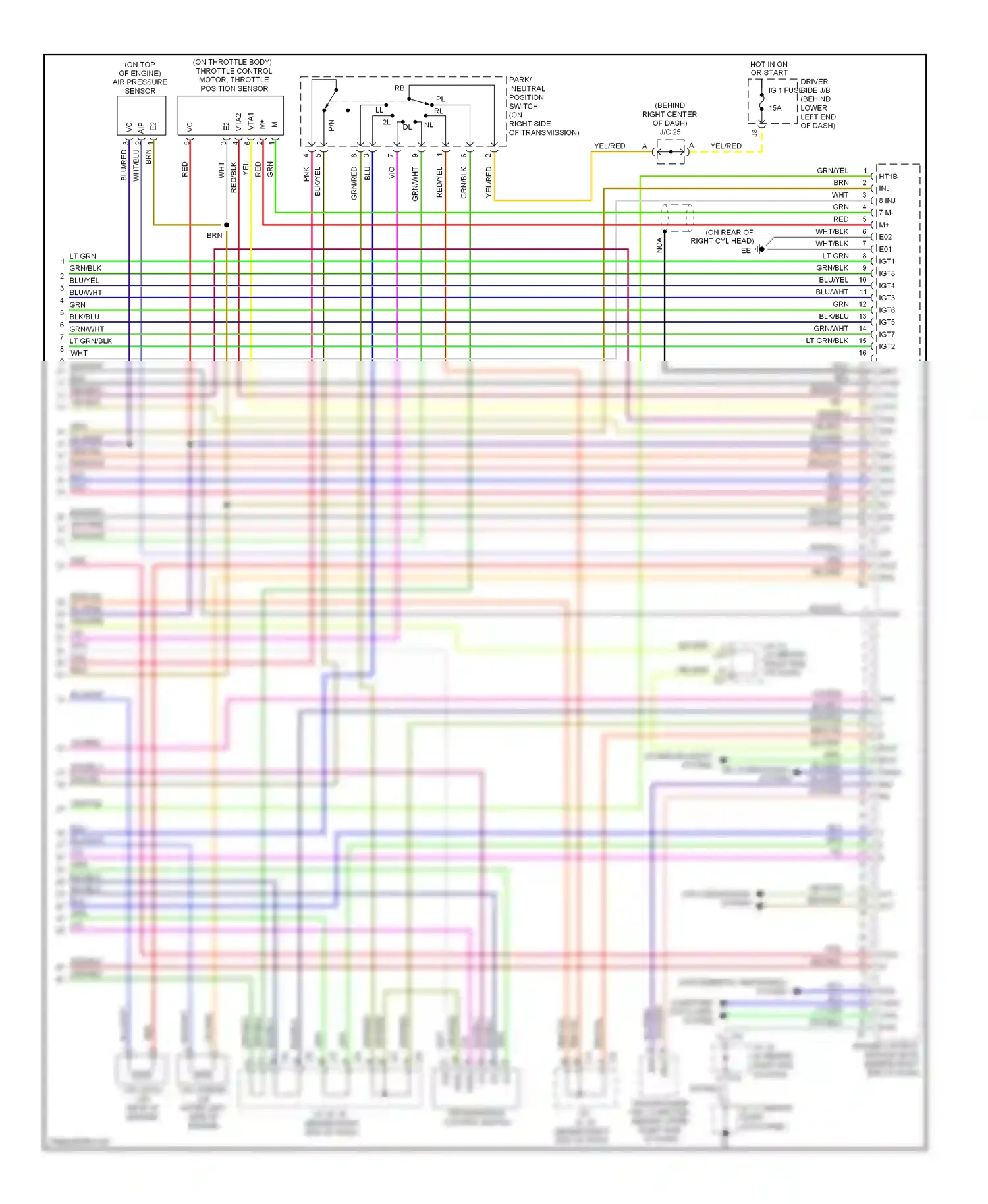 Toyota 4Runner IV facelift (2005-2009) computer data lines system wiring diagram  (7 of 7)
