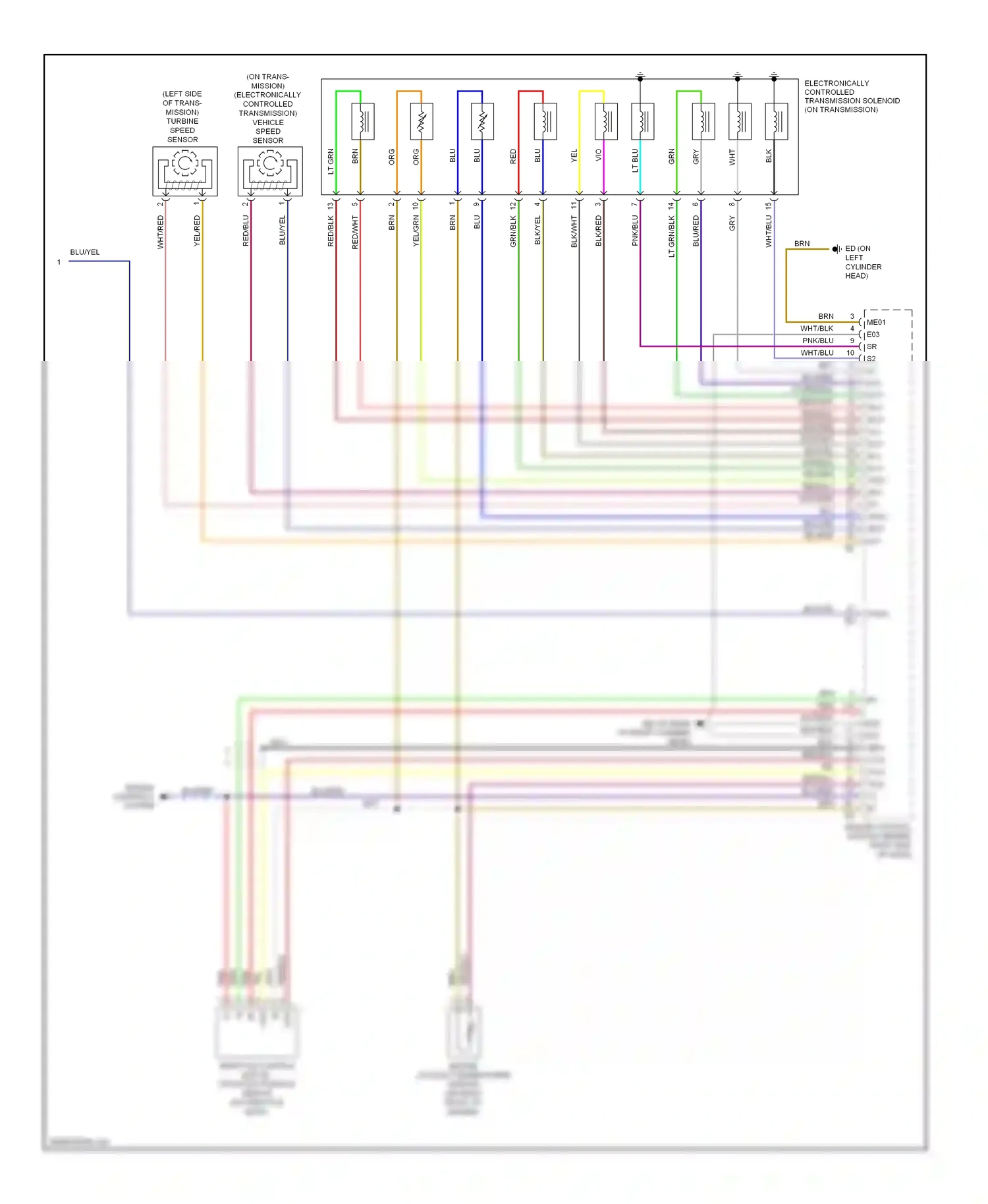 Toyota 4Runner IV facelift (2005-2009) engine controls system wiring diagram  (4 of 6)