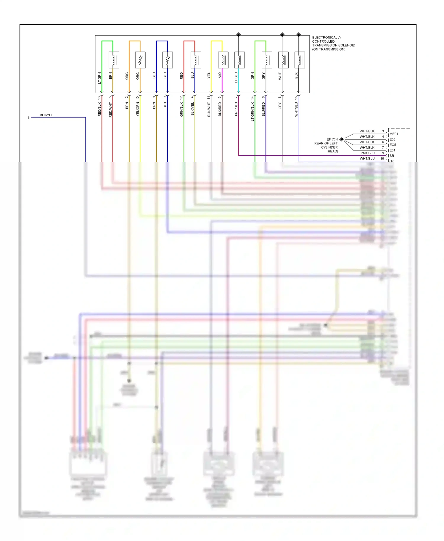 Toyota 4Runner IV facelift (2005-2009) engine controls system wiring diagram  (2 of 6)