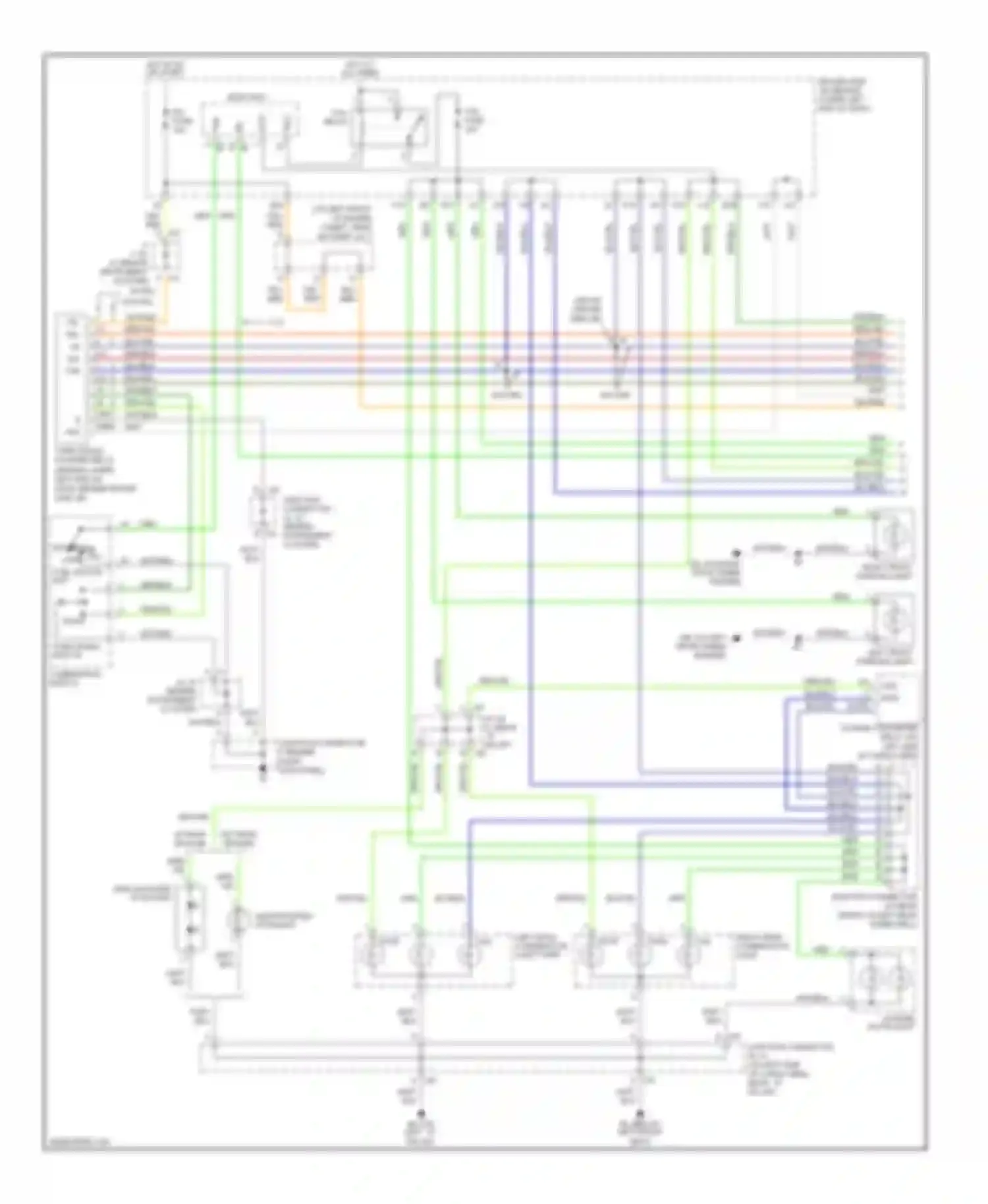 4Runner Toyota IV (2002-2005): Exterior lamps circuit (1 of 2)