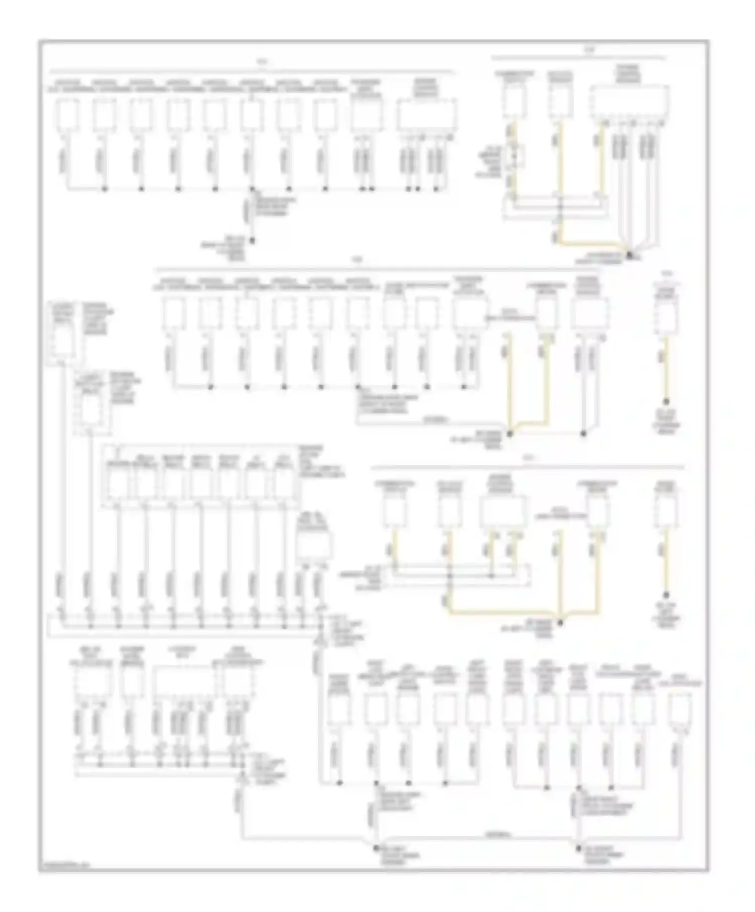 4Runner Toyota IV (2002-2005): Ground distribution circuit (1 of 3)