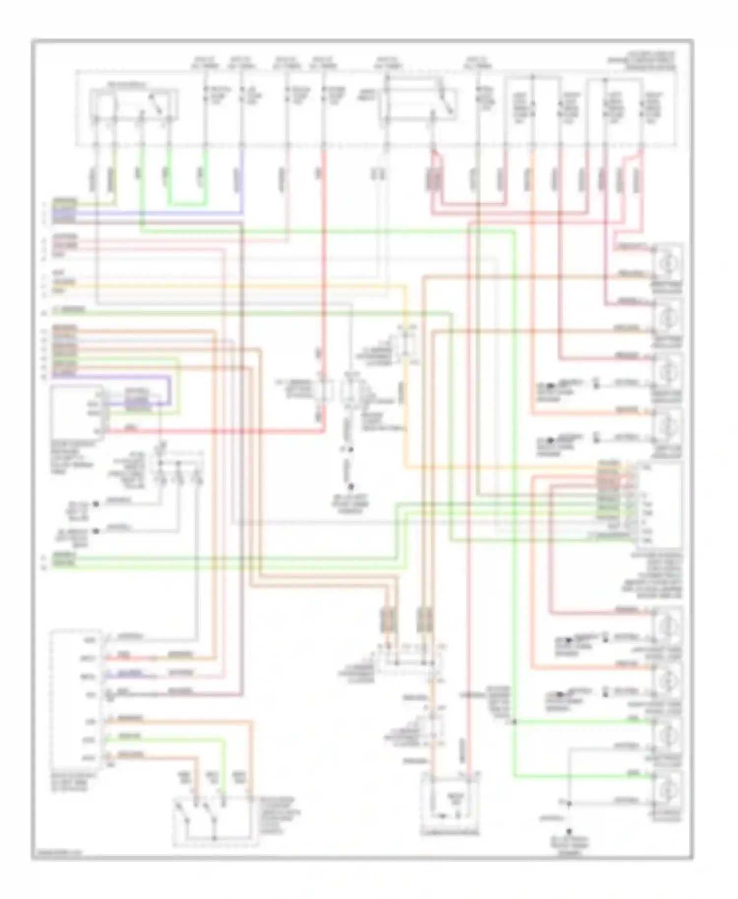 4Runner Toyota IV (2002-2005): Headlights circuit, with drl (2 of 2)