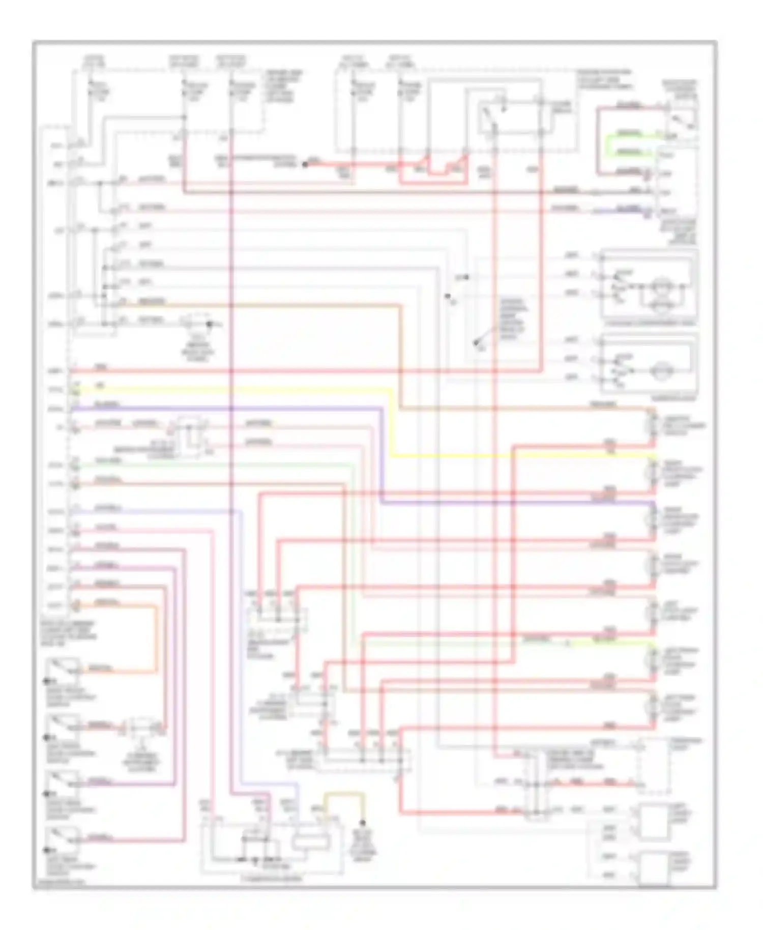 4Runner Toyota IV (2002-2005): Courtesy lamps circuit