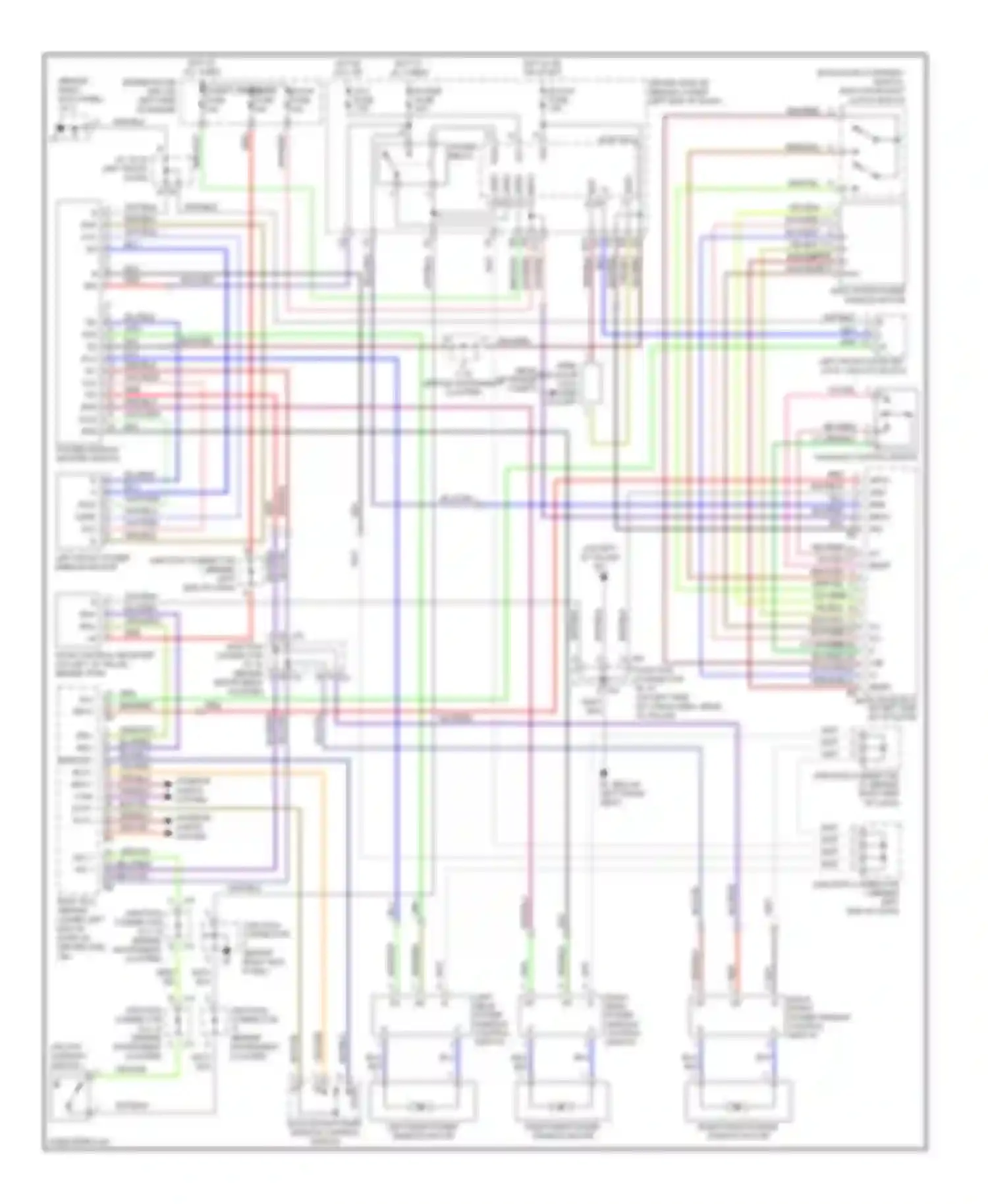4Runner Toyota IV (2002-2005): Power windows circuit
